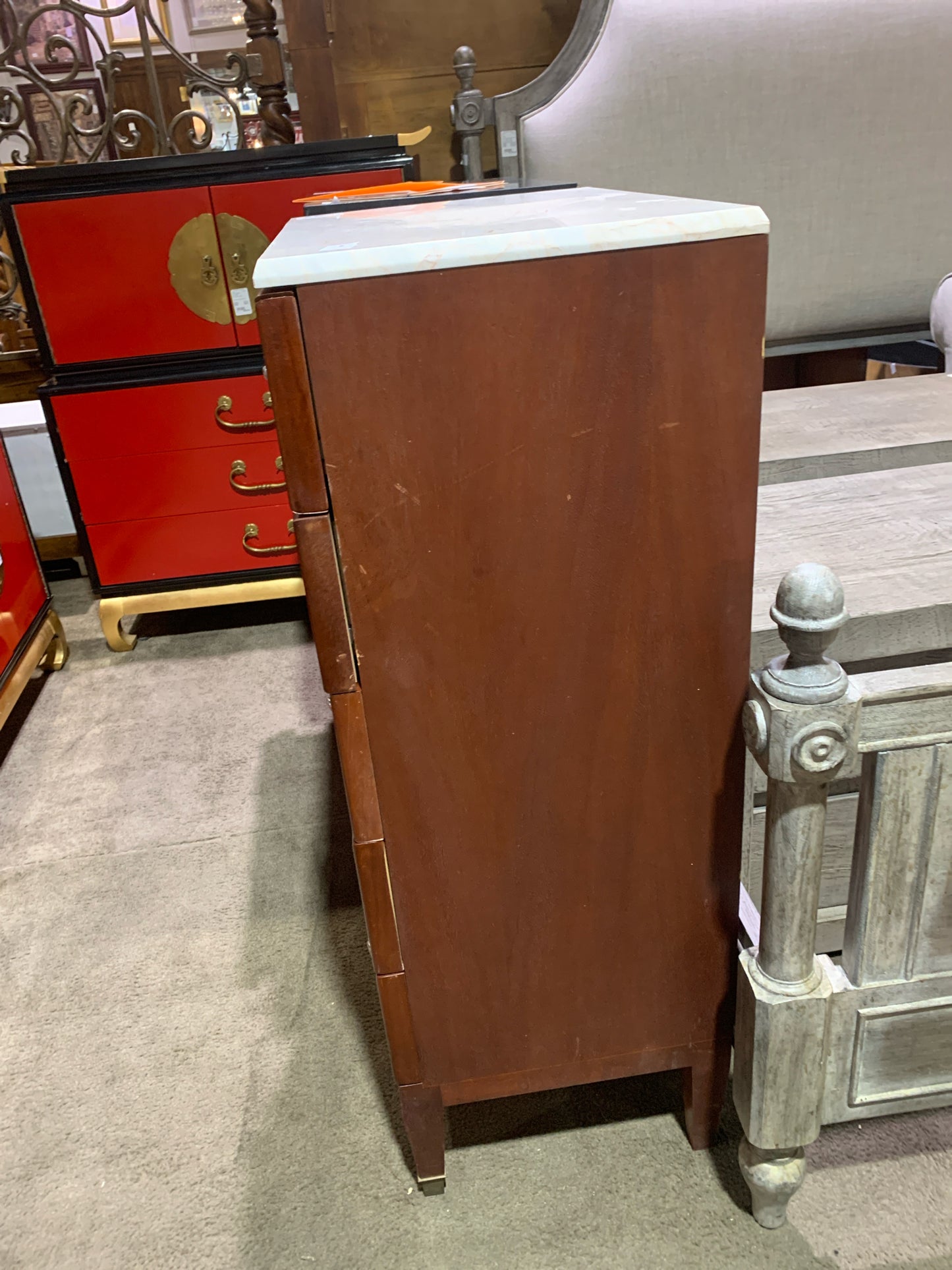 Kent Coffey White & Brown Asian Dresser