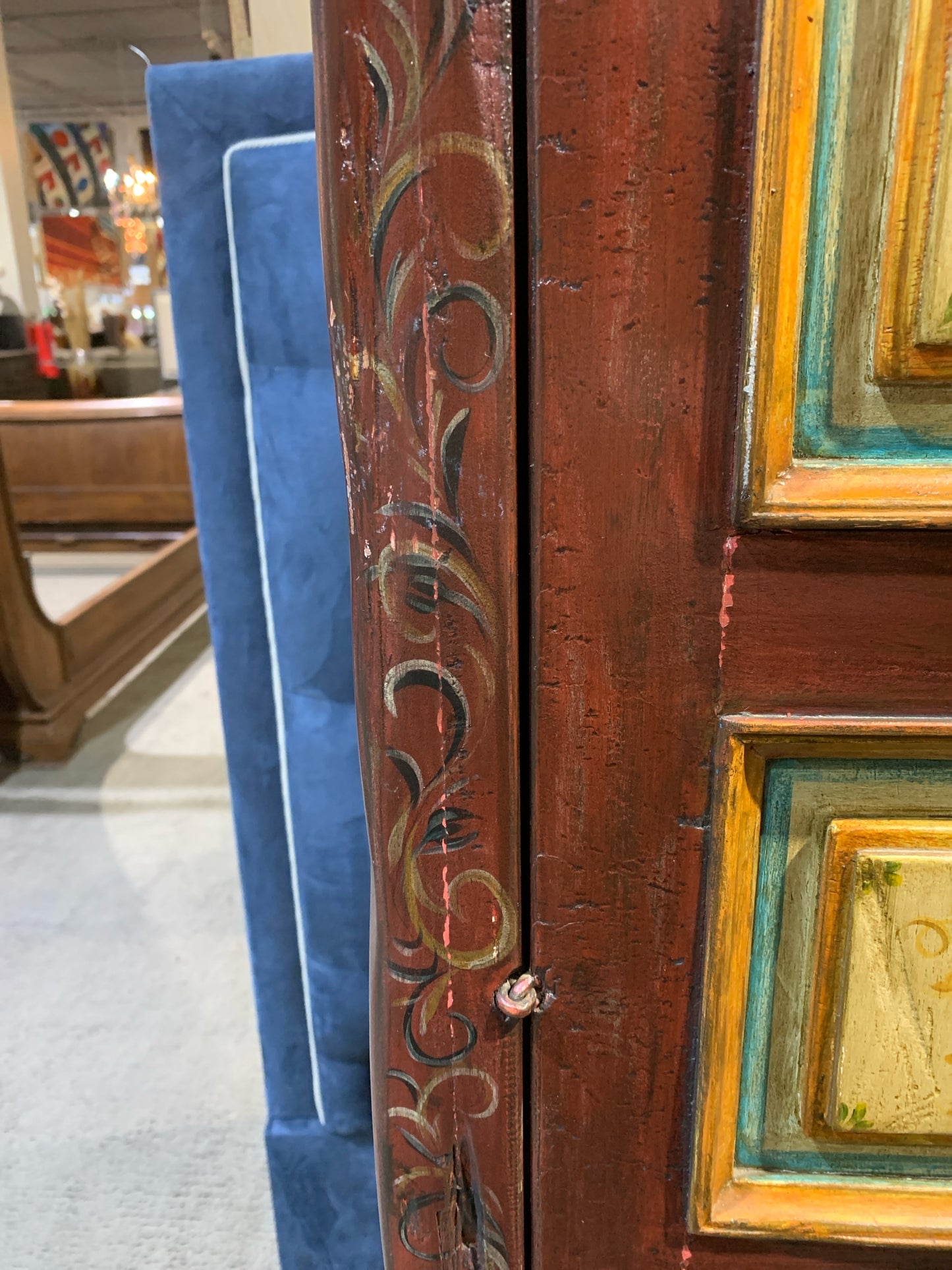 Peruvian Painted Armoire