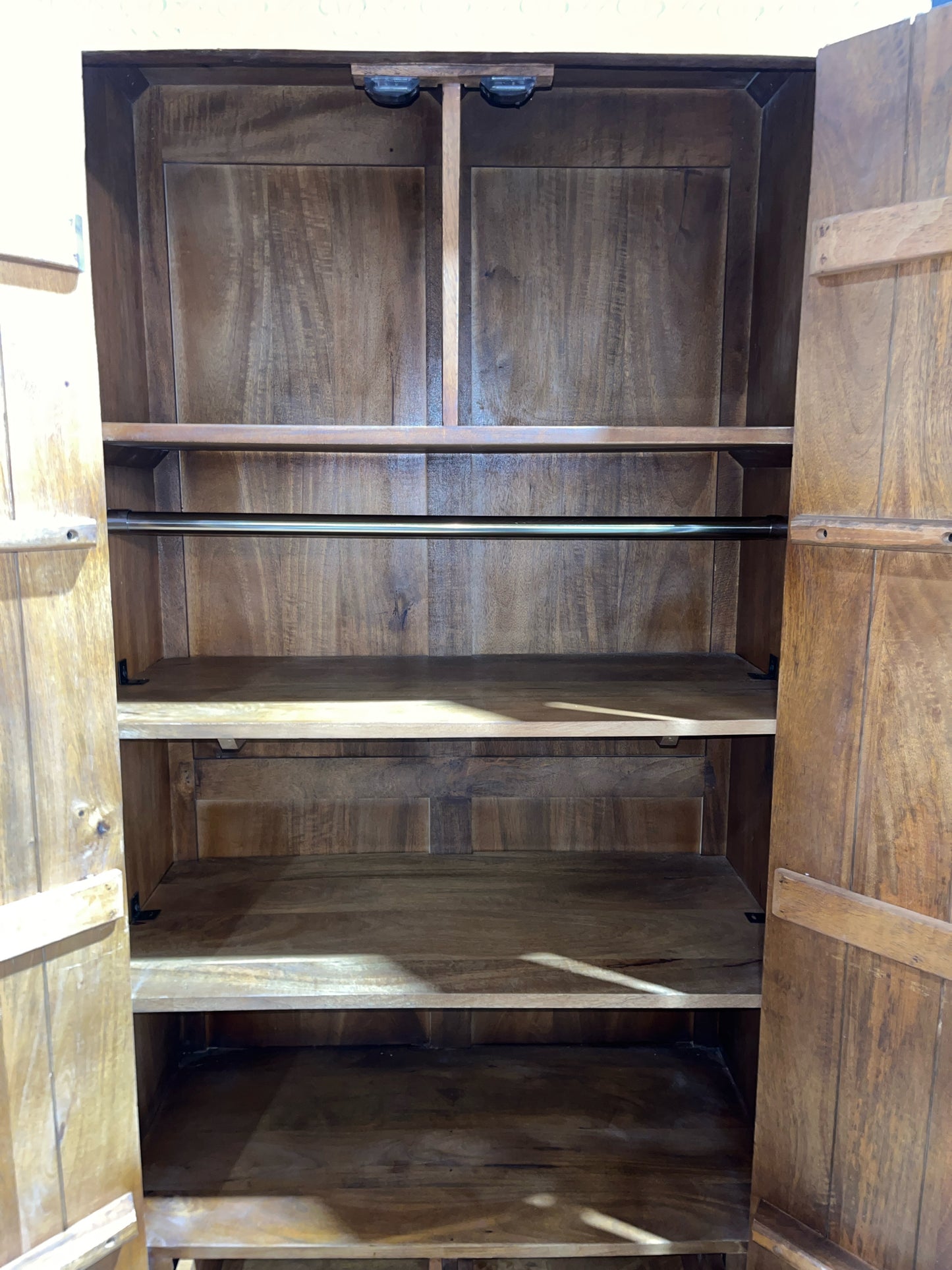 Sierra Living Concepts White Mosaic Wood Armoire