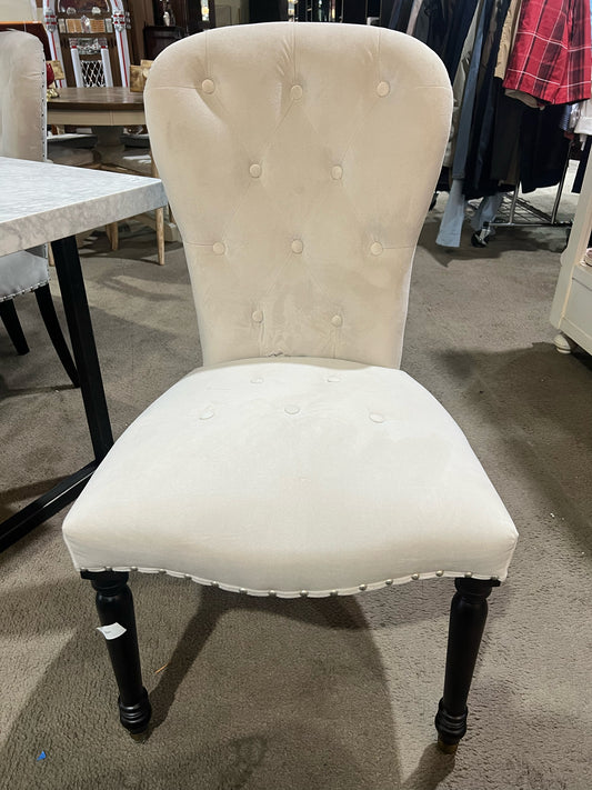 Z Gallerie Gray Tufted Fabric Dining Chair
