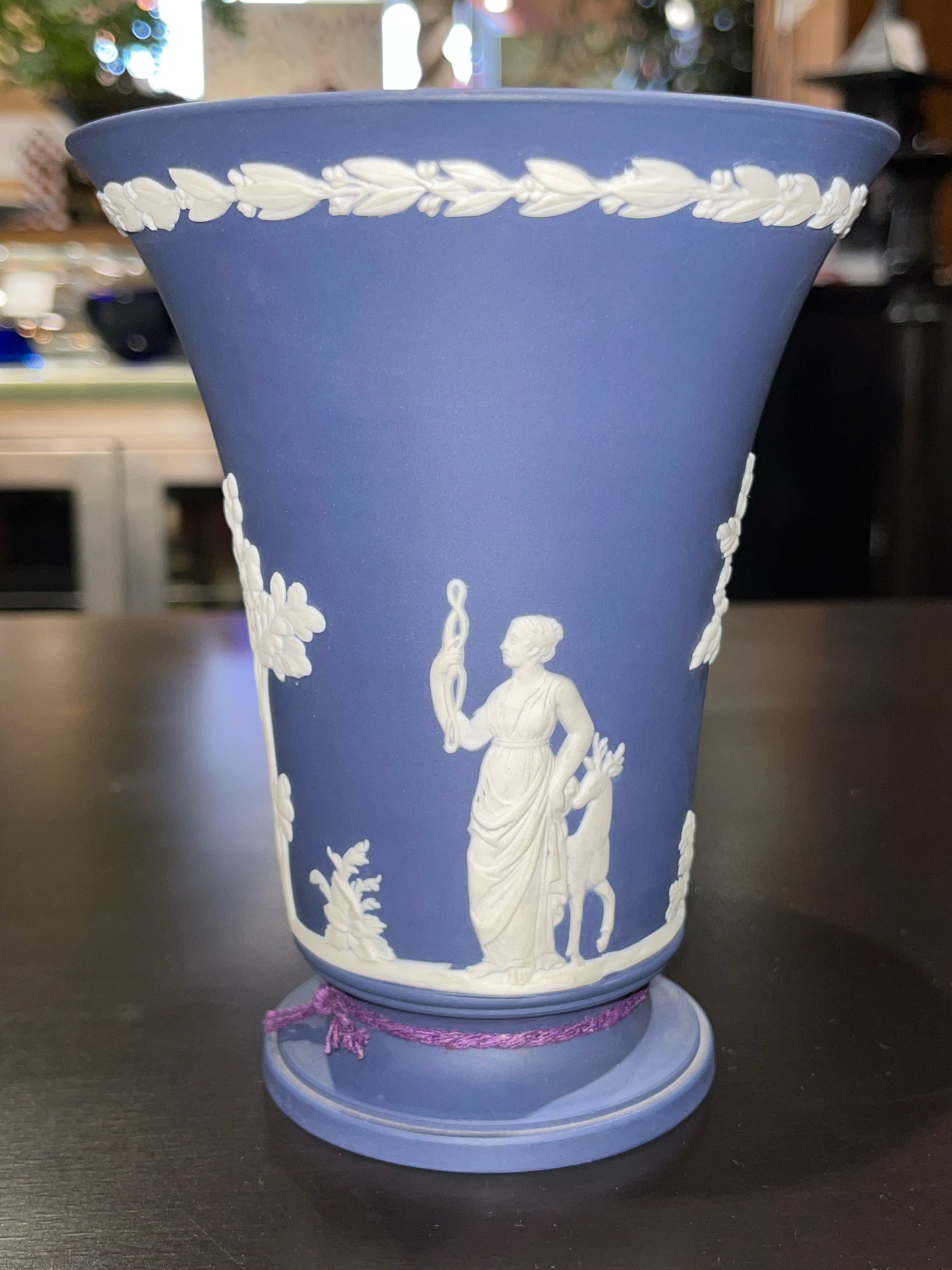 Wedgwood Blue Jasperware Vase