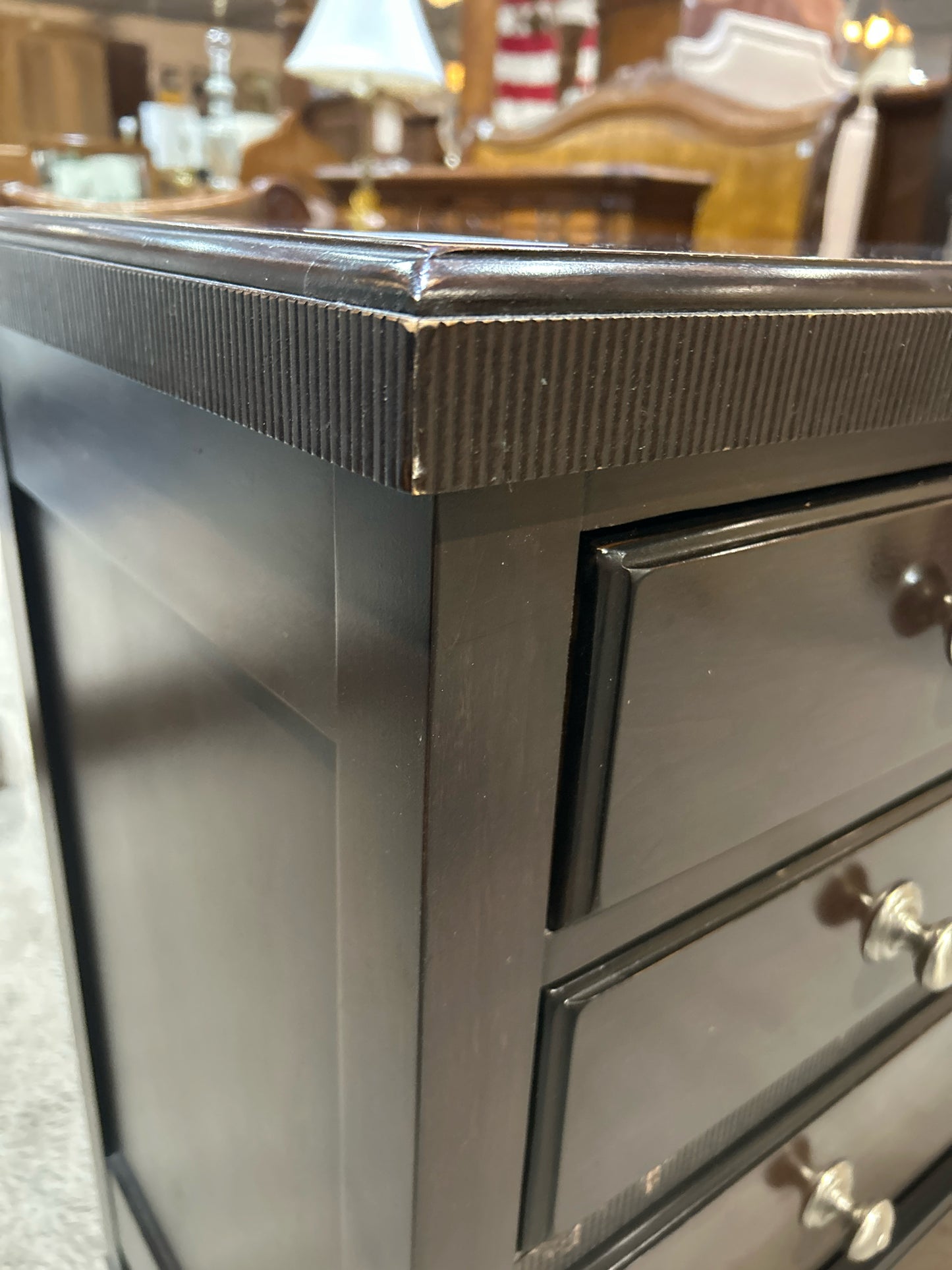 Lexington 4 Drawer Espresso Wood Nightstand