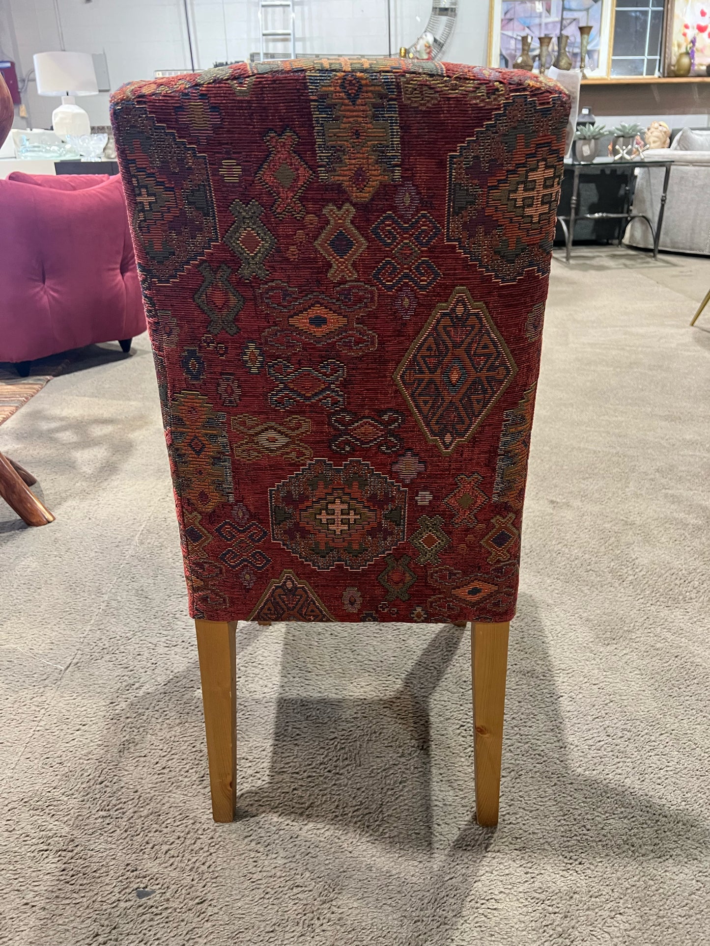 Pier 1 Red Multi Tapestry Chair