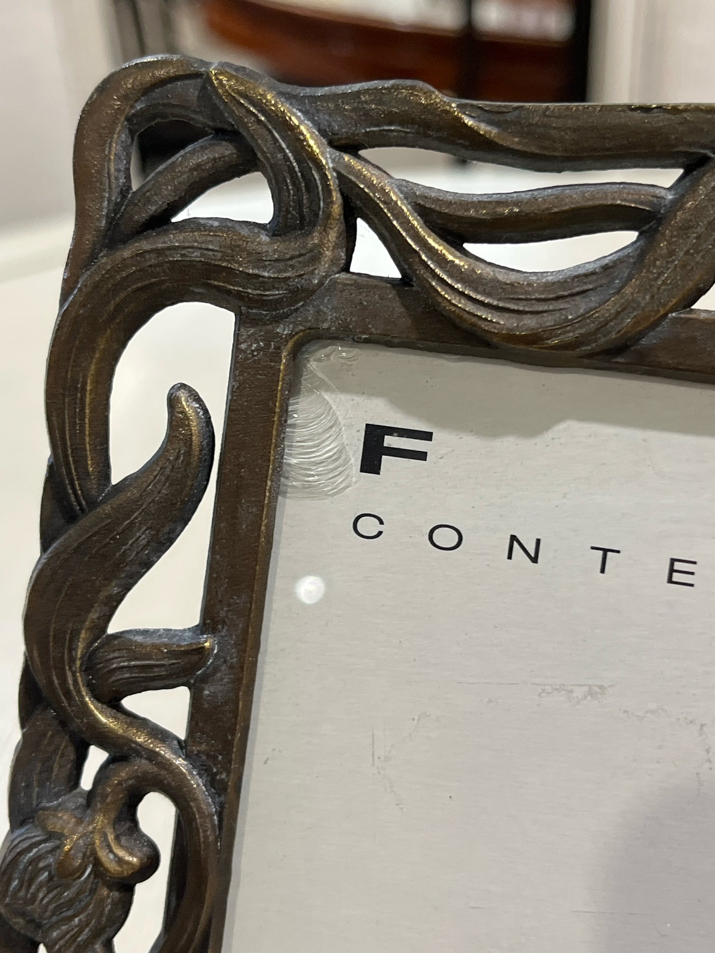 Metal Floral Picture Frame