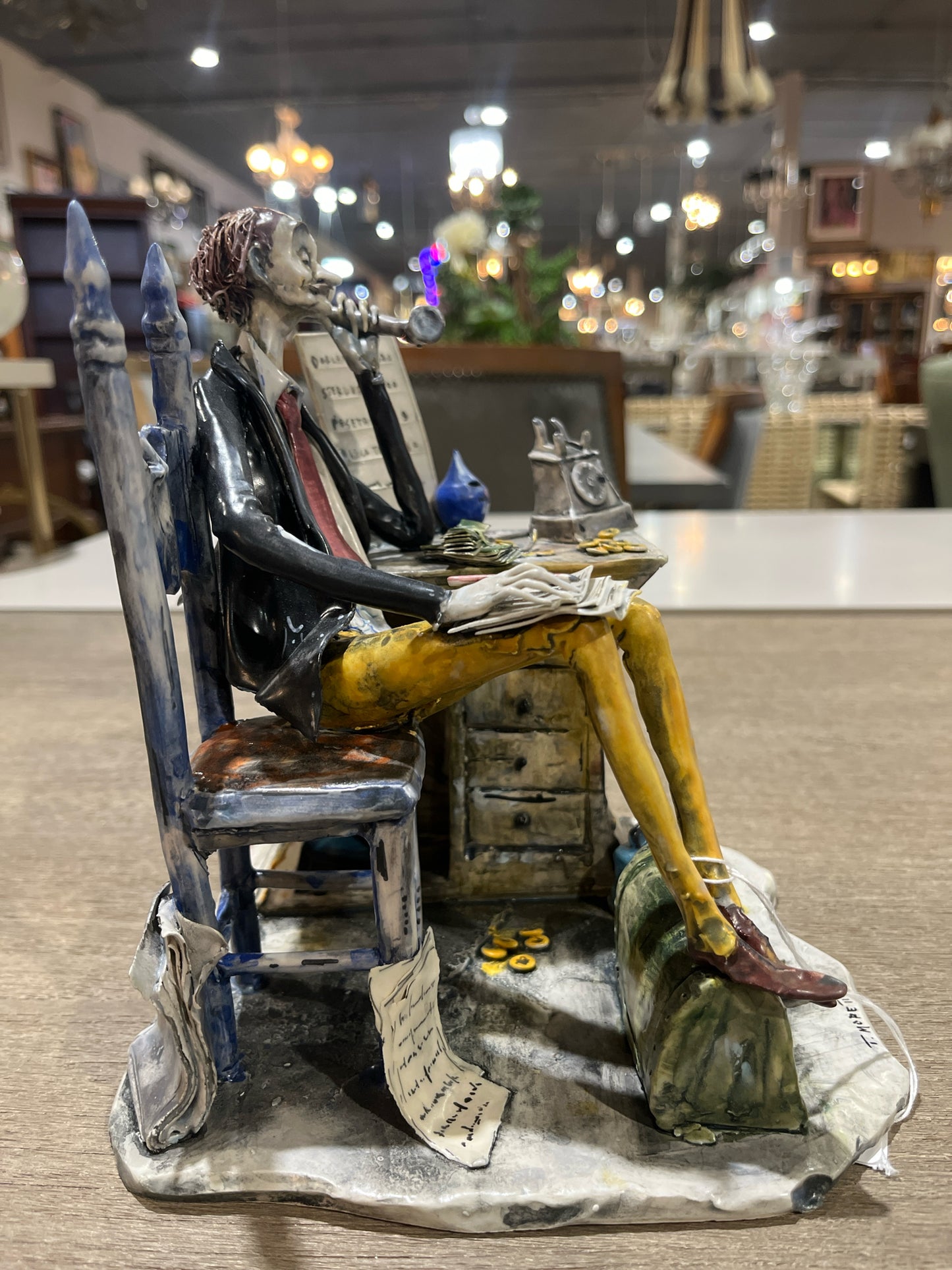 Toni Moretto "The Bookkeeper" Figurine