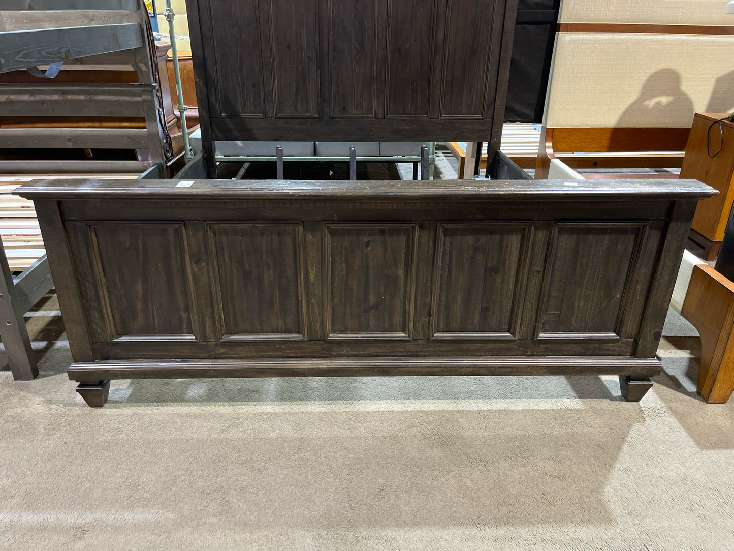 Magnussen King Size Gray Wood "Calistoga" Bed