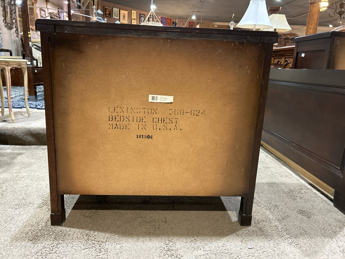 Lexington 4 Drawer Espresso Wood Nightstand