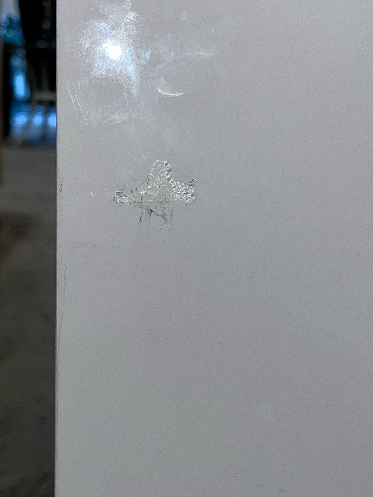 White Modern 2 Drawer Nightstand