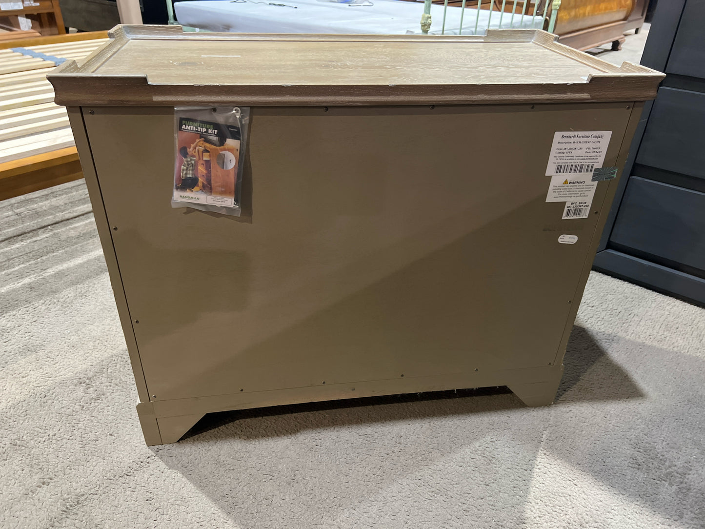 Bernhardt Rustic Three Drawer Nightstand