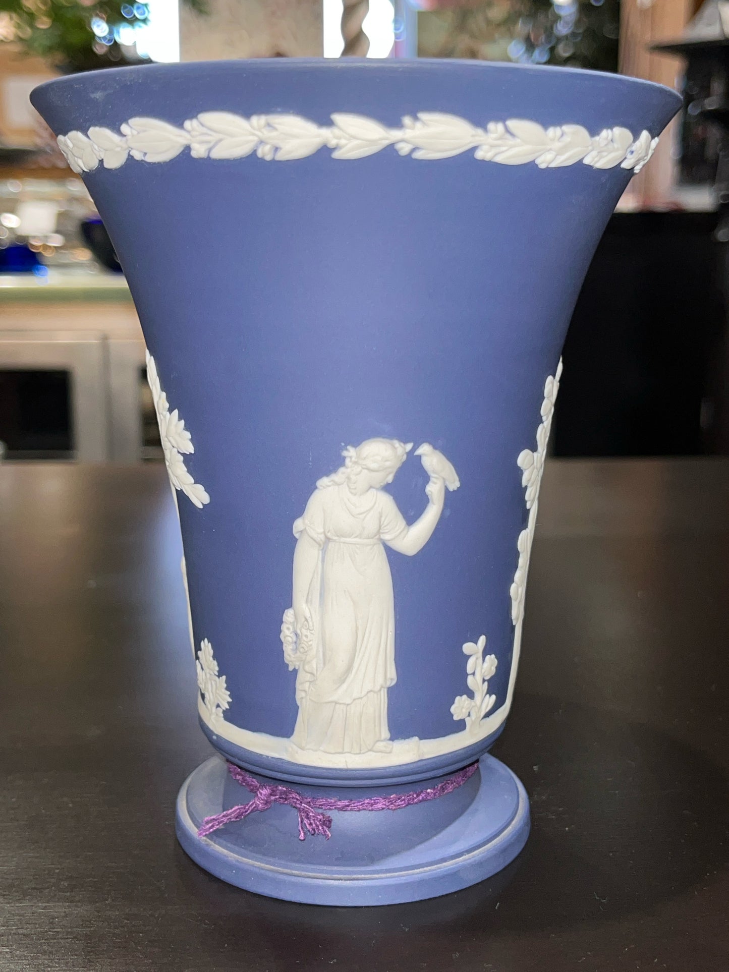 Wedgwood Blue Jasperware Vase