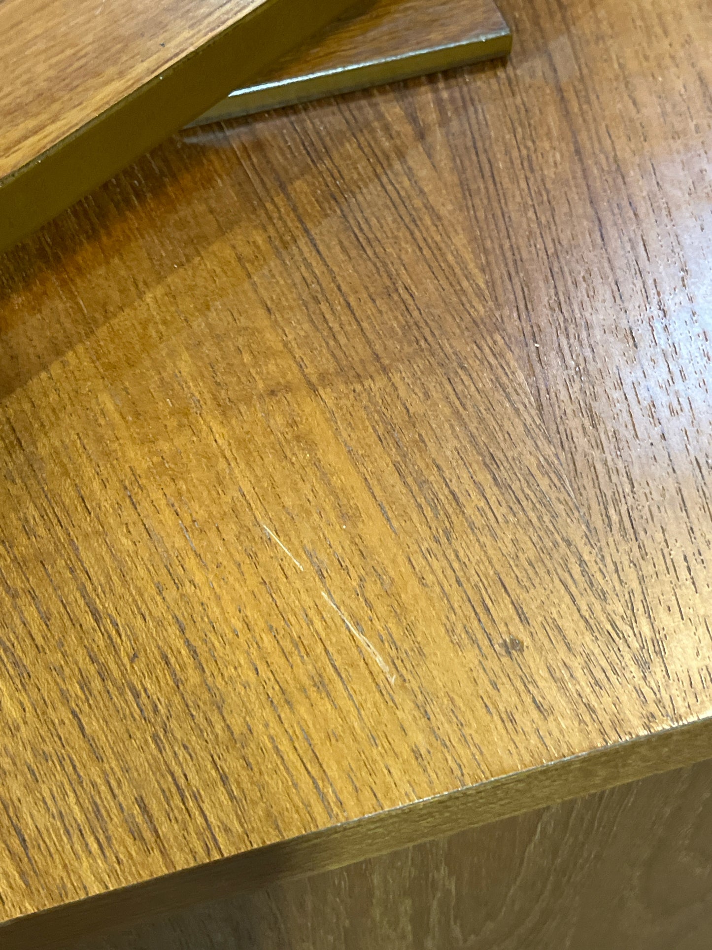 Danish Modern Teak Nightstand & TV Swivel