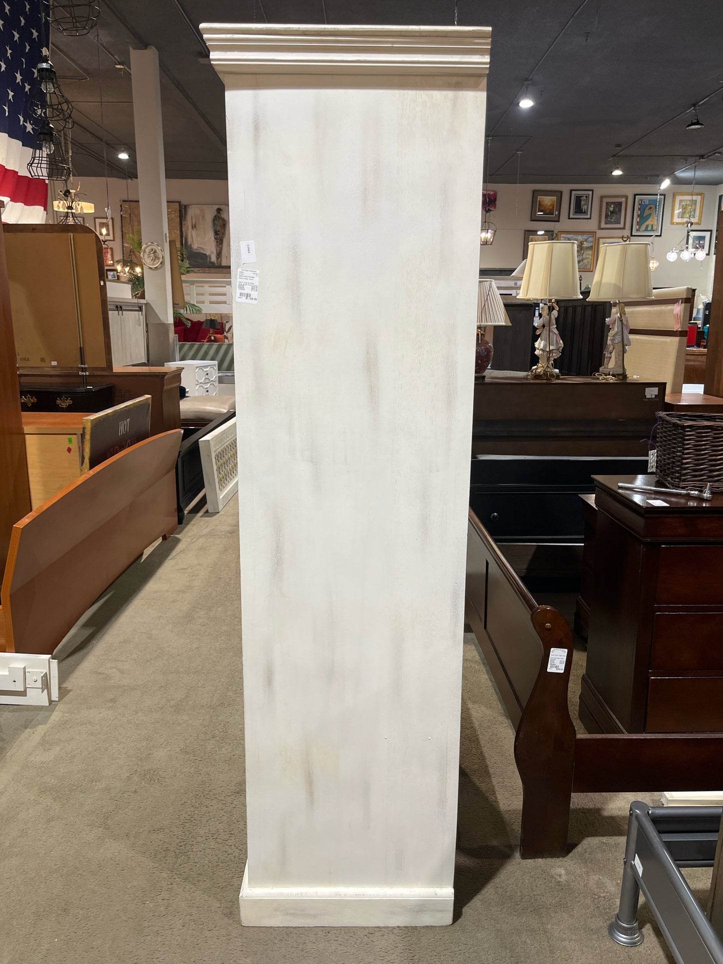 Sierra Living Concepts White Mosaic Wood Armoire