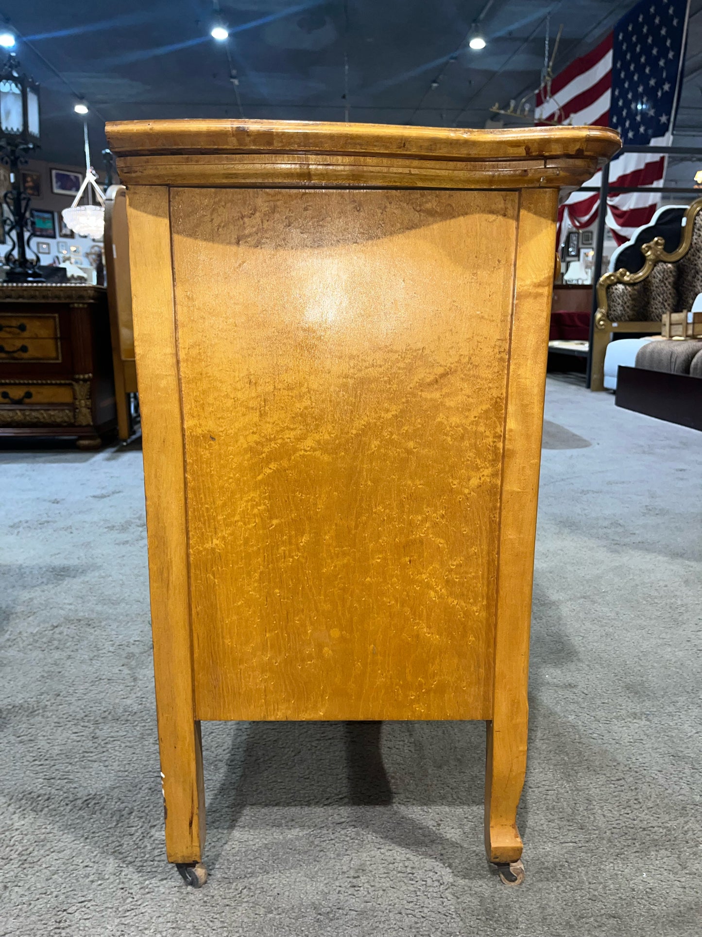 Antique Birdseye Maple Wash Stand