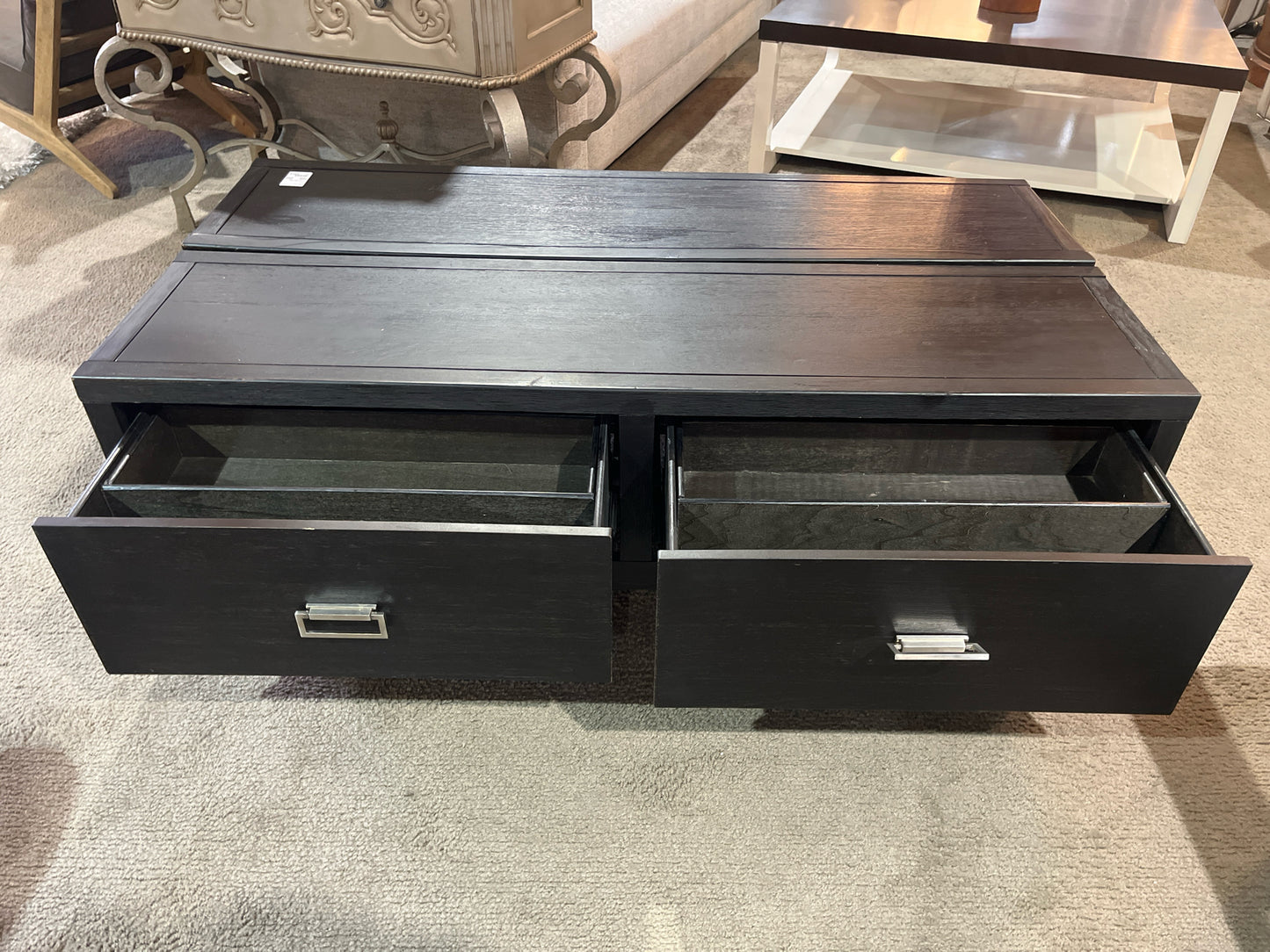 Black Wood Lift Top Coffee Table