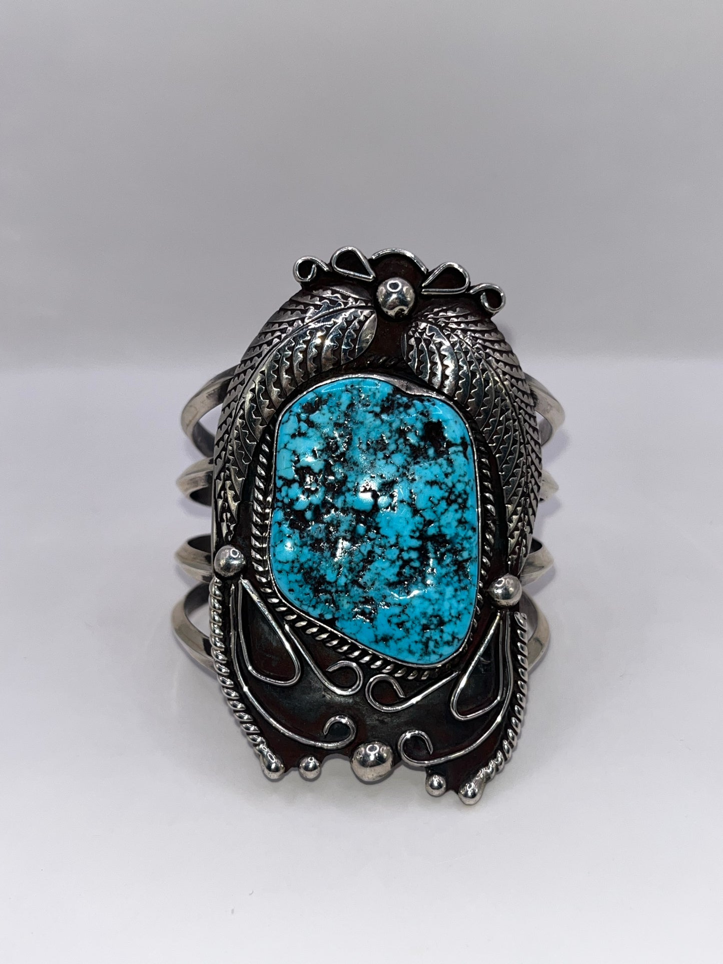 Native Style 925 Sterling Silver & Turquoise Bracelet