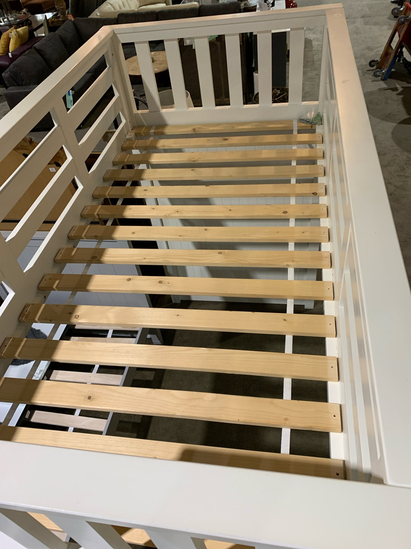 Pottery Barn Twin Size White Wood "Catalina" Bed