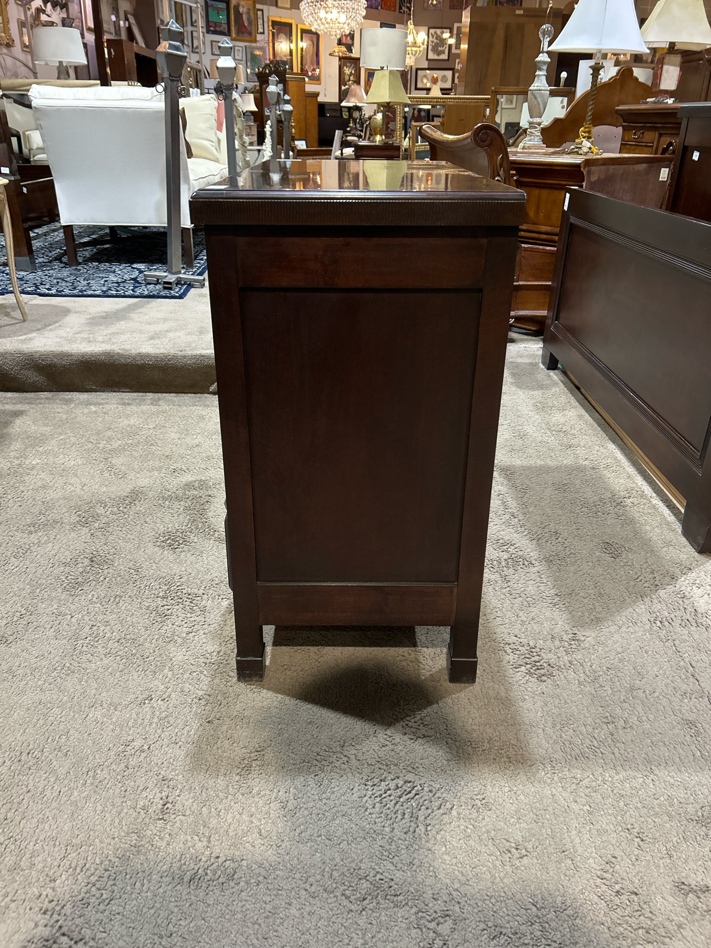 Lexington 4 Drawer Espresso Wood Nightstand