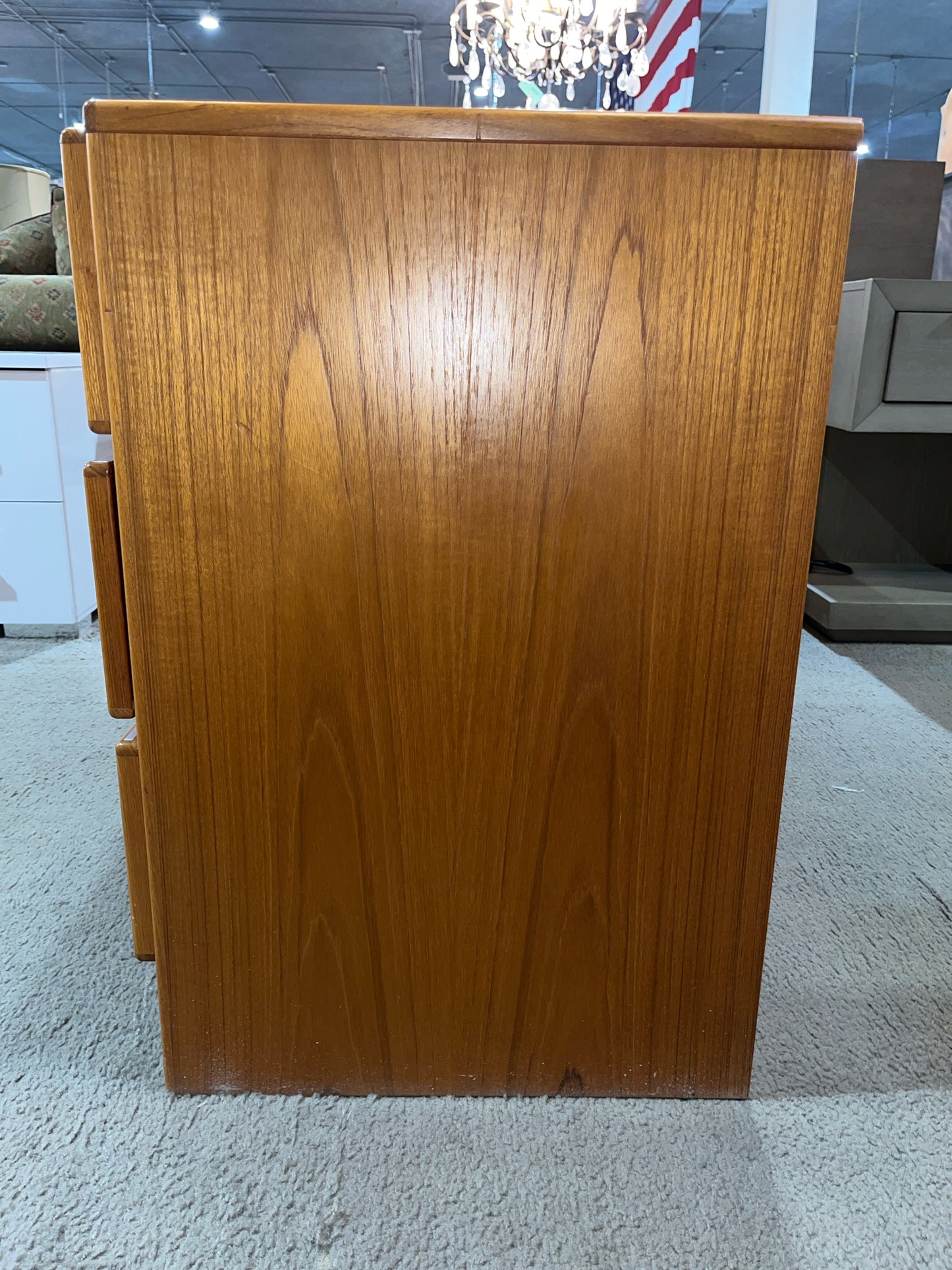 Scan Coll Danish Modern 6 Drawer Teak Dresser