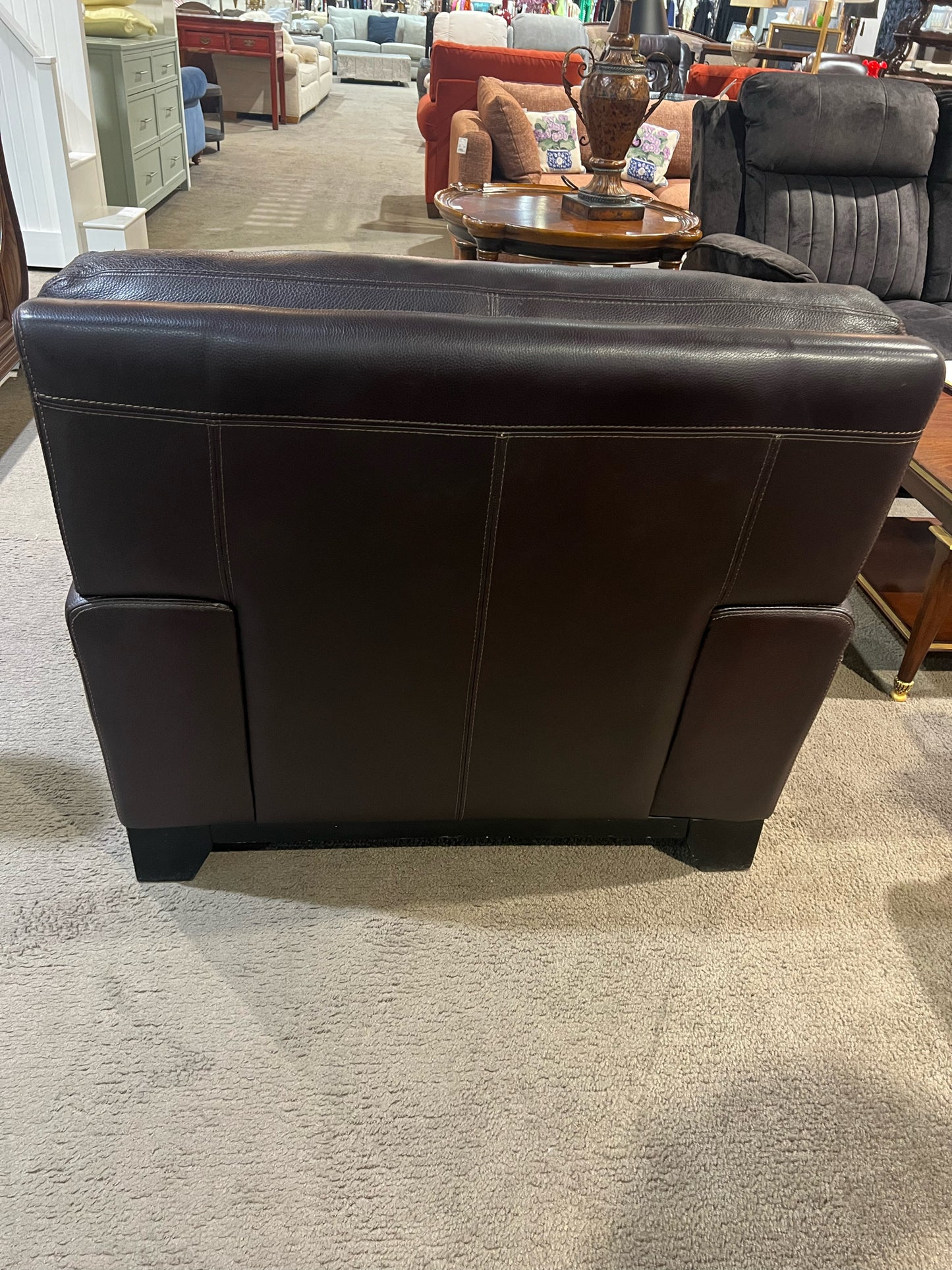 Brown Leather Armchair