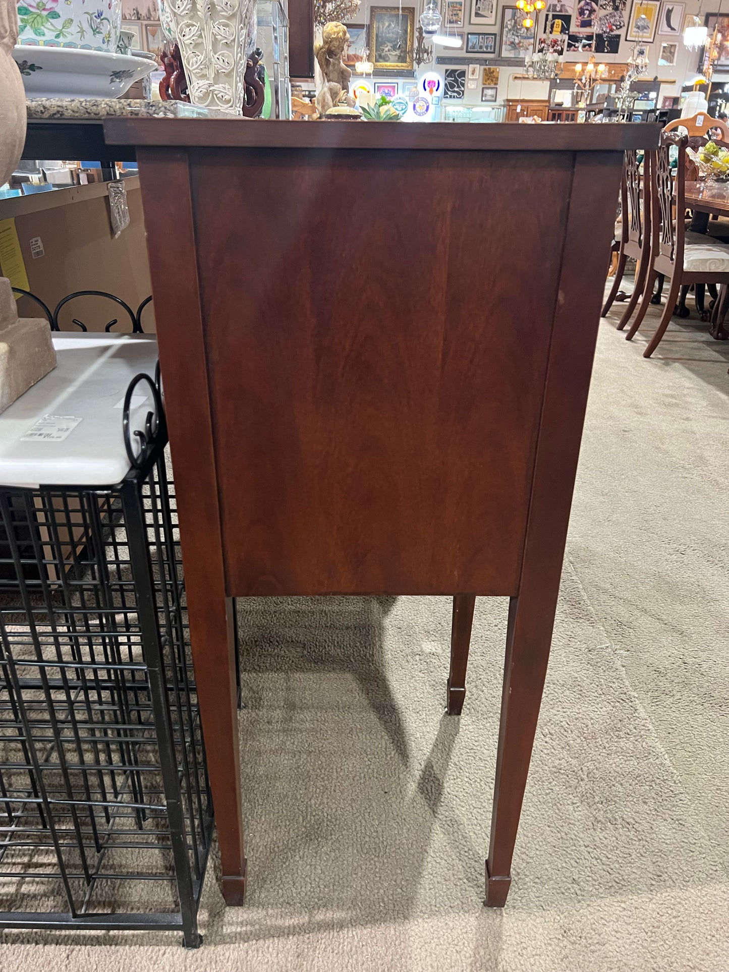 Ethan Allen Federal Style 2 Drawer 2 Door Mahogany Buffet