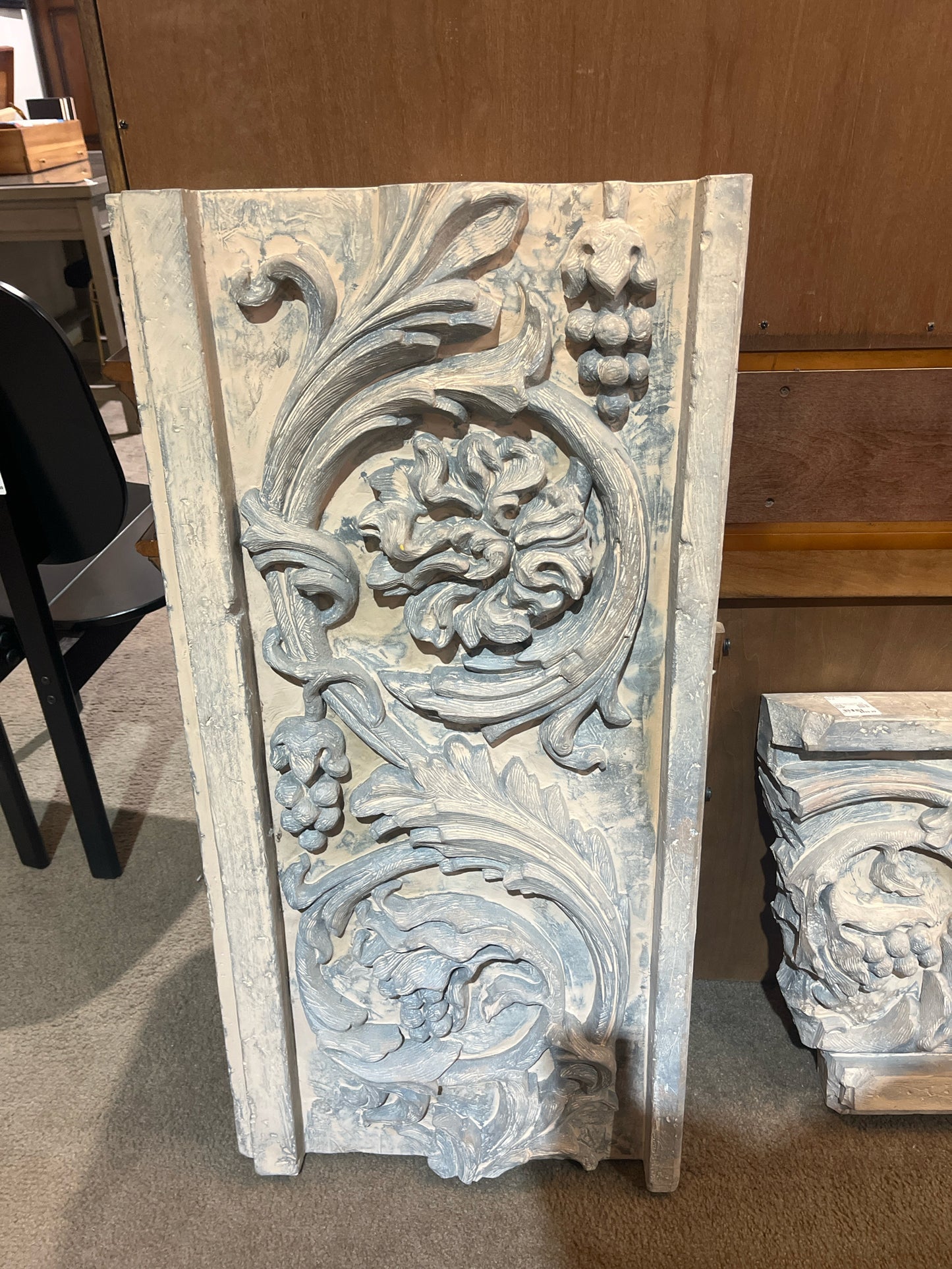 The Casey Collection 3 Piece Faux Cement Wall Plaque