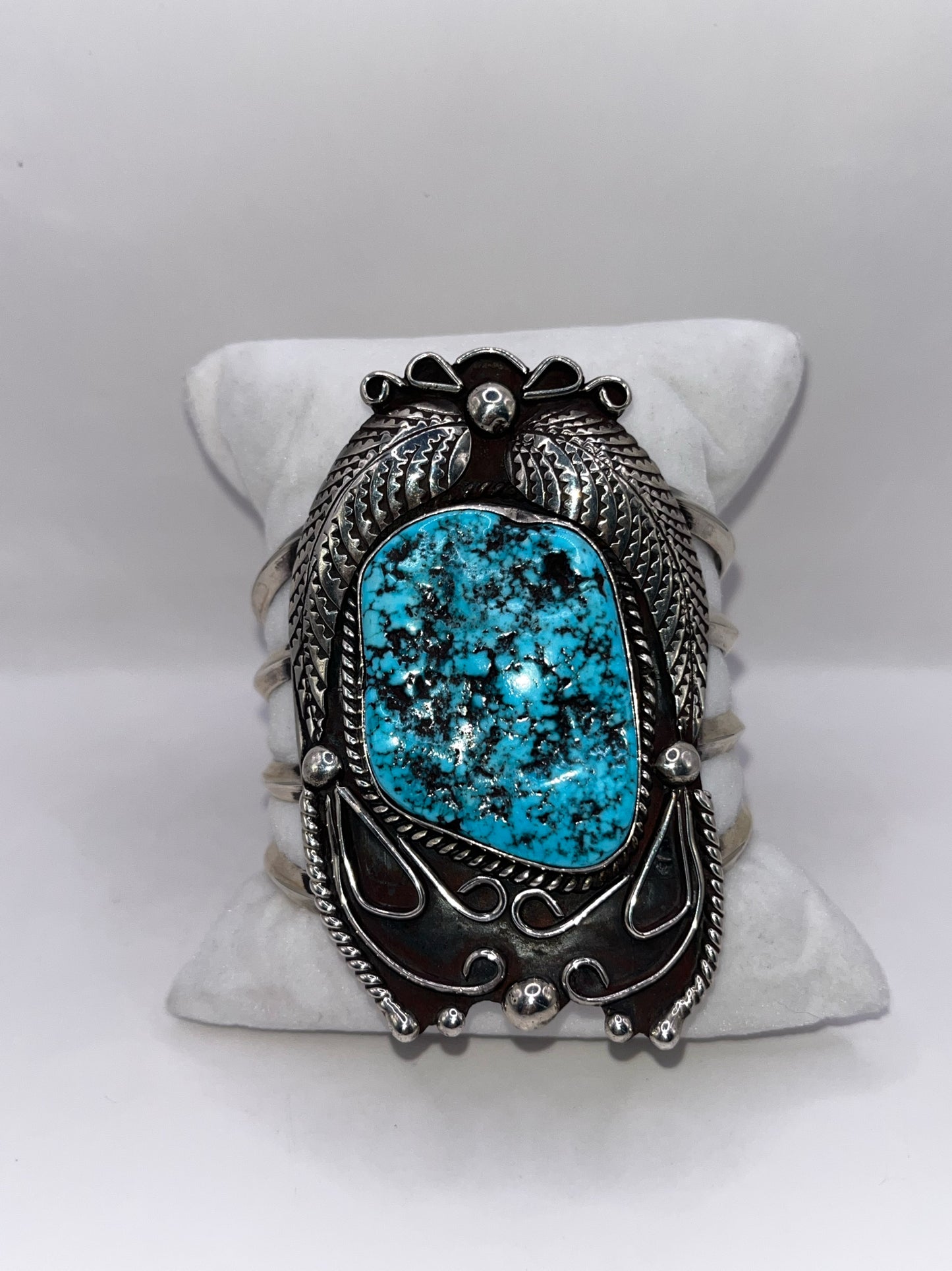 Native Style 925 Sterling Silver & Turquoise Bracelet