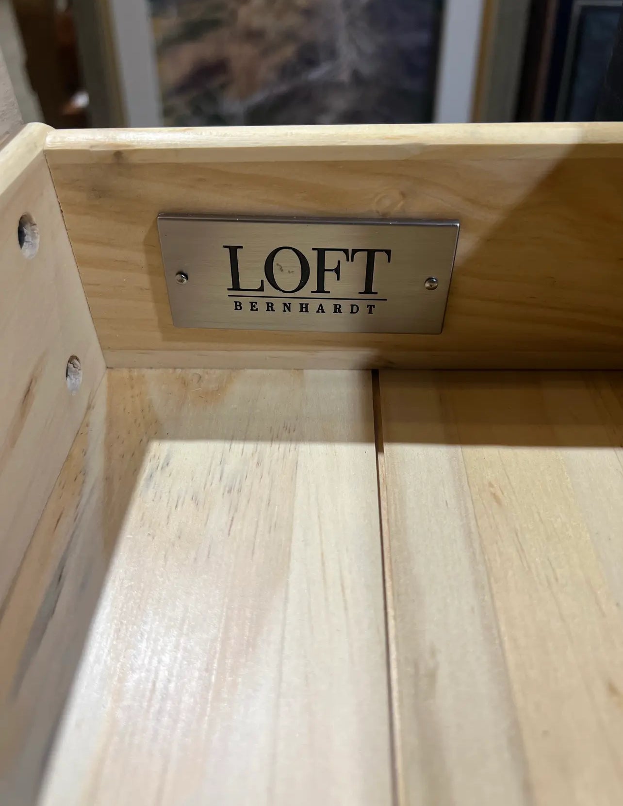 Bernhardt 8 Drawer Black Wood "Loft" Dresser
