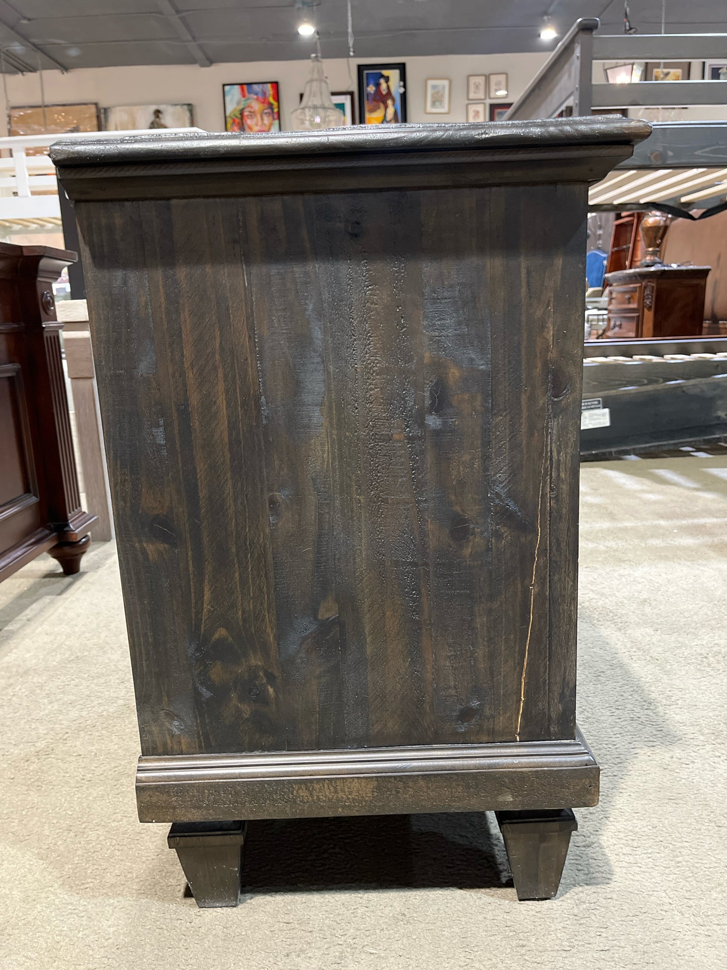 Magnussen 2 Drawer Gray Wood "Calistoga" Nightstand