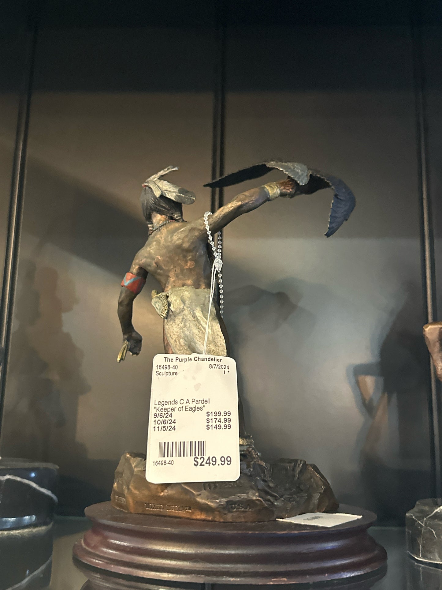 C.A. Pardell Legends "Keeper of Eagles" Sculpture