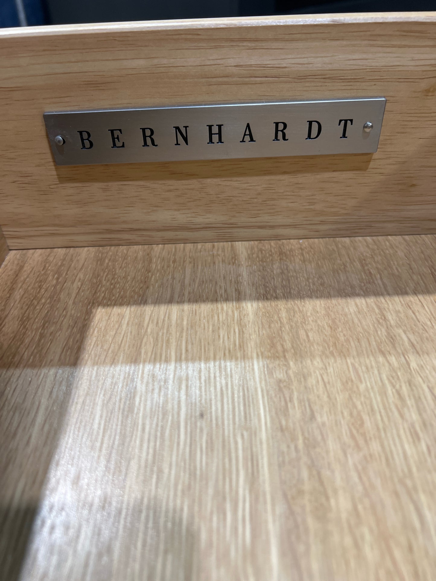 Bernhardt Rustic Three Drawer Nightstand