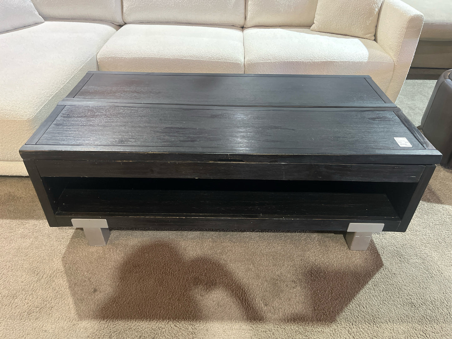 Black Wood Lift Top Coffee Table