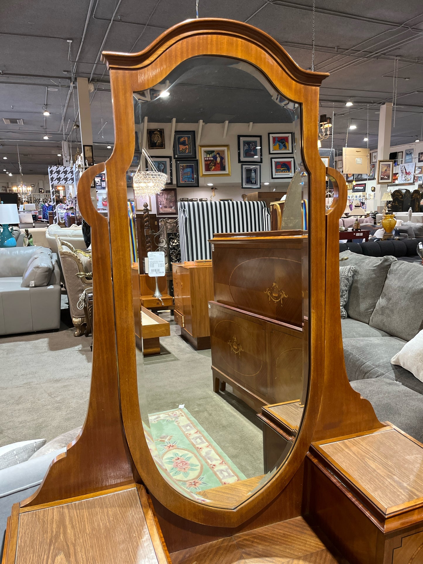 4-Piece Antique Wood Bedroom Set