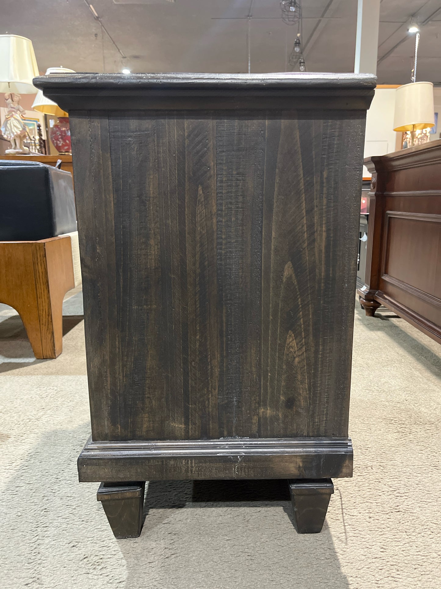 Magnussen 2 Drawer Gray Wood "Calistoga" Nightstand