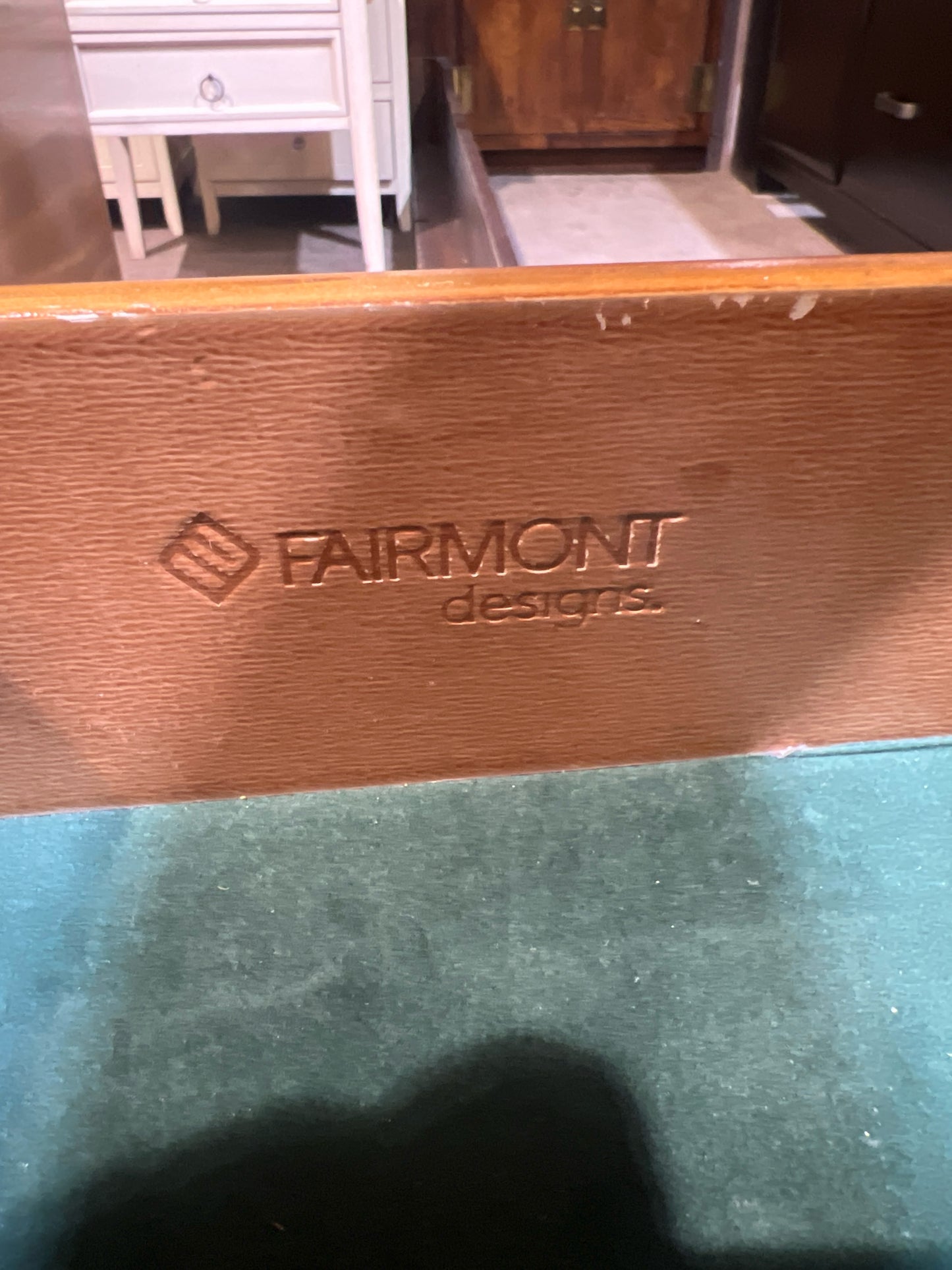 Fairmont Designs Single Drawer Wood & Glass Top Nightstand