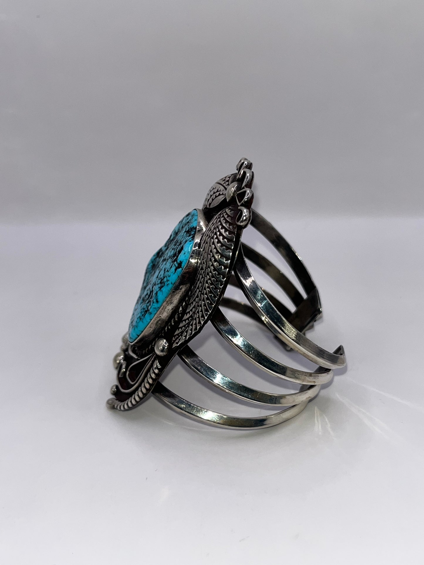 Native Style 925 Sterling Silver & Turquoise Bracelet