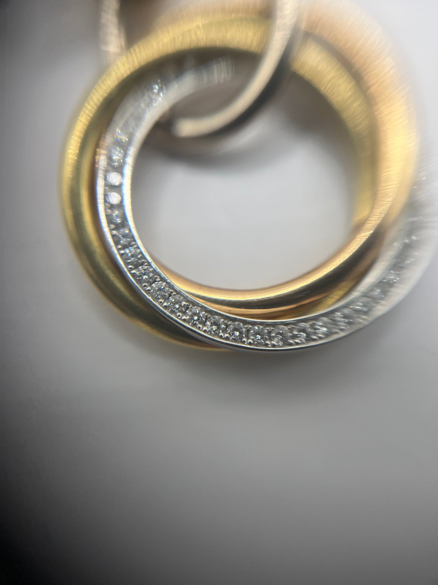 Cartier 18K Gold & Diamond Trinity Earrings