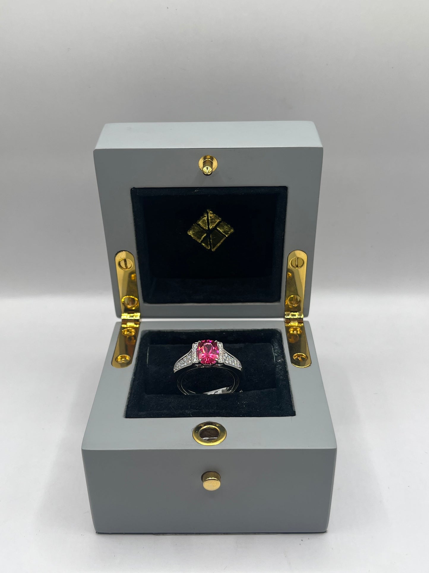 Kat Florence 18K Gold Rubellite & Diamond Ring