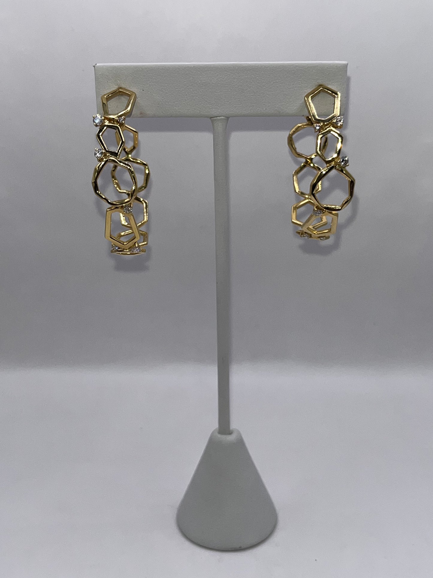 Mimi So 18K Yellow Gold & Diamond Hoop Earrings