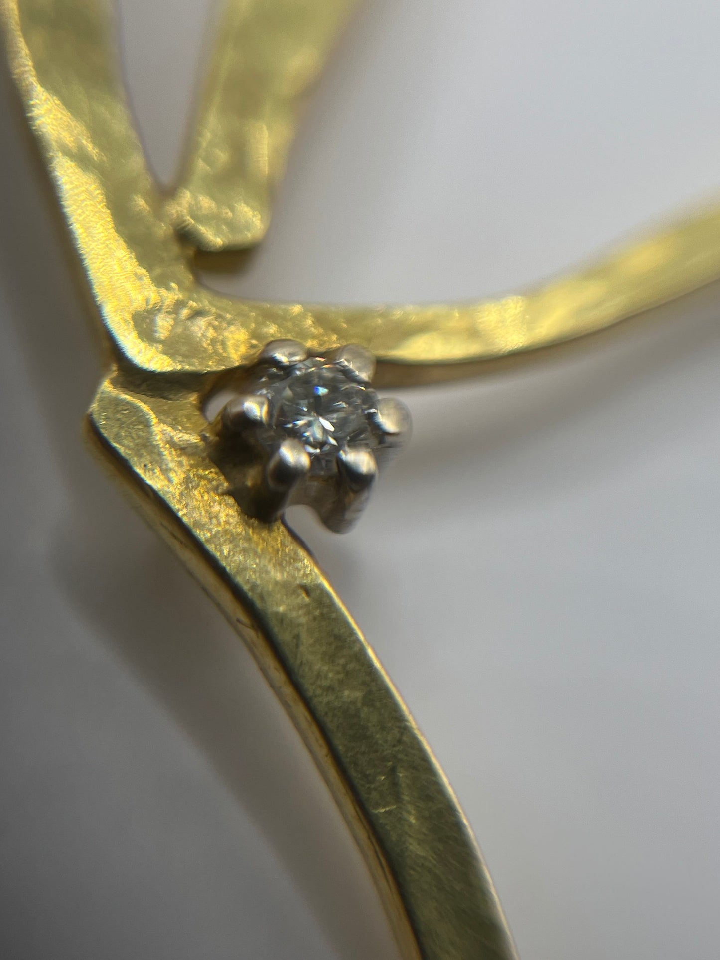 H. Stern 18K Yellow Gold & Diamond Oscar Niemeyer Pendant