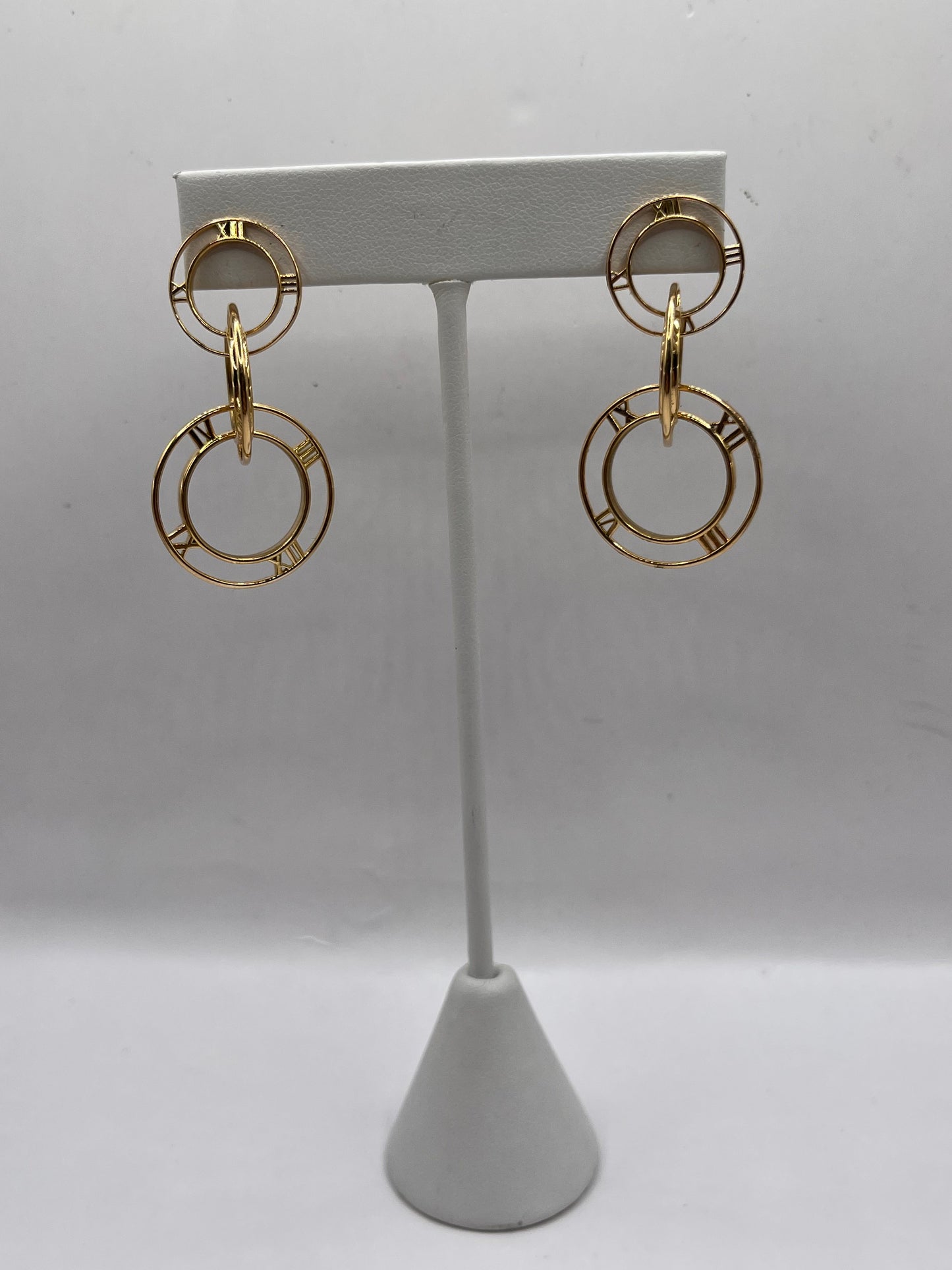 Tiffany & Co 18K Yellow Gold Atlas Earrings
