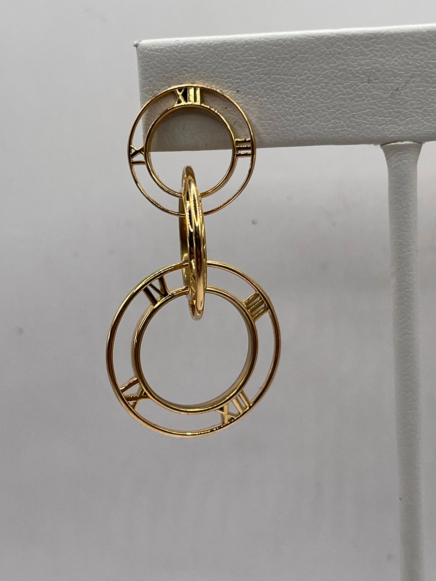 Tiffany & Co 18K Yellow Gold Atlas Earrings