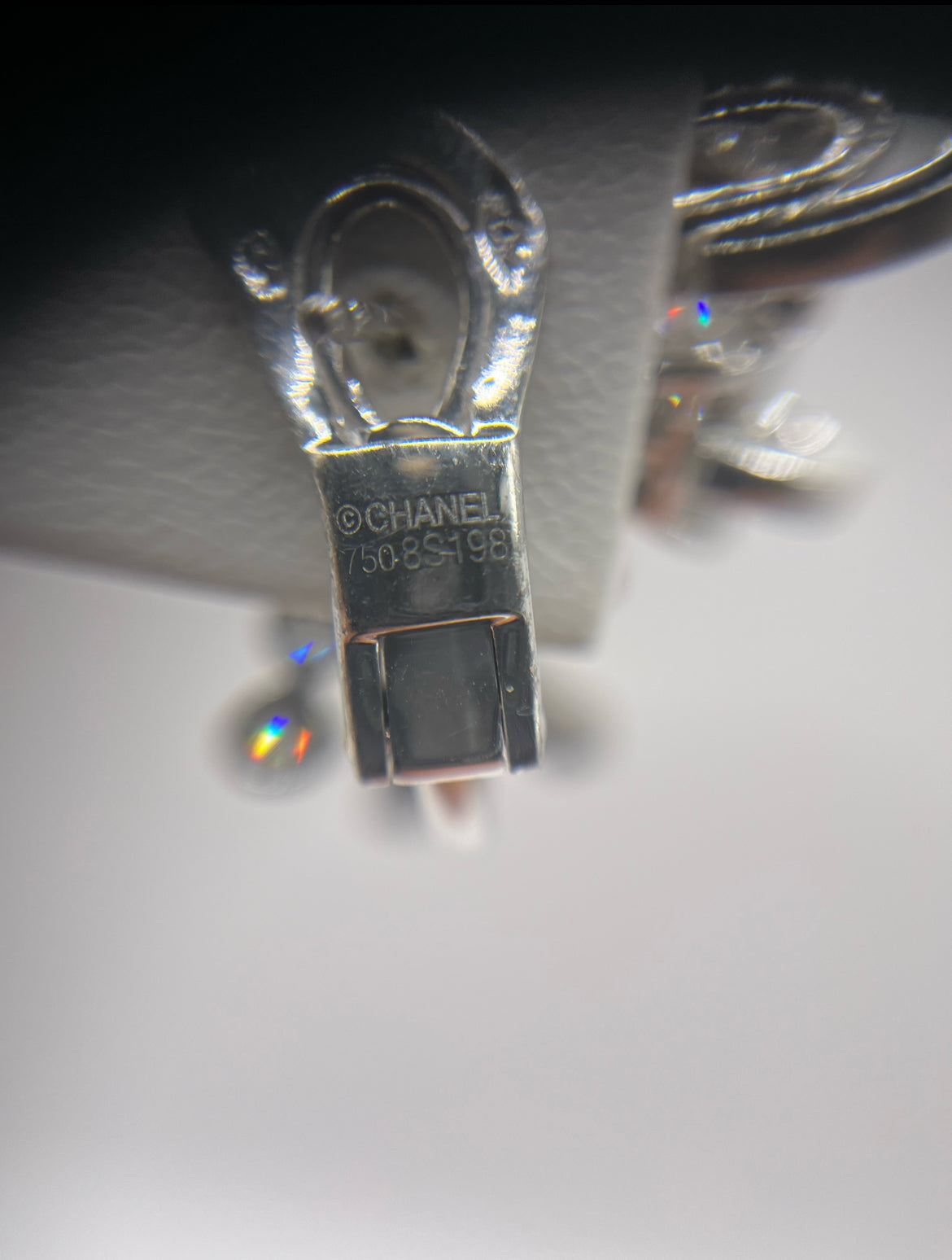 1932 Chanel 18K White Gold & Diamond "Rudan Collection" Bowtie Earrings
