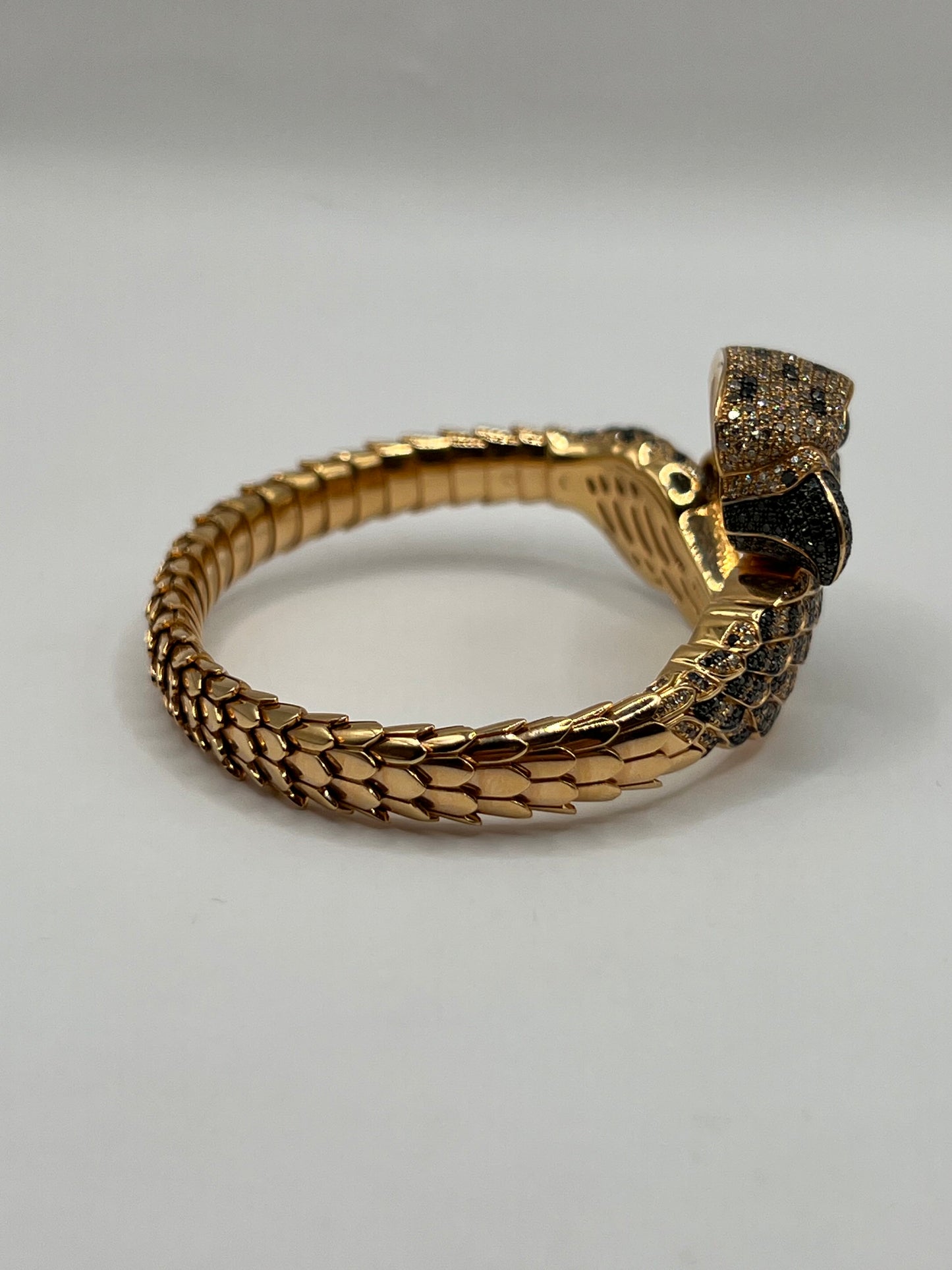 Roberto Coin 18K Rose Gold Diamond & Onyx Hawk Bracelet