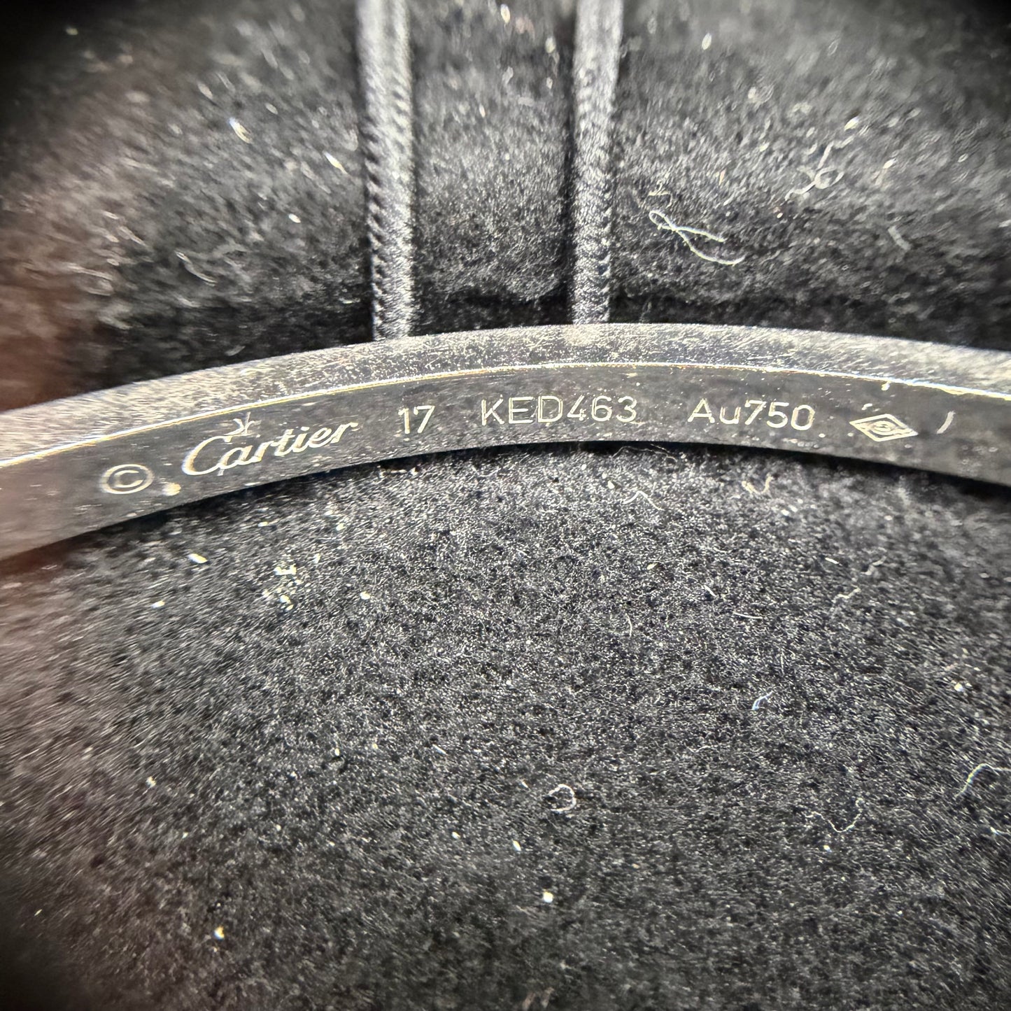 Cartier 18K White Gold "Love" Bracelet with Diamonds