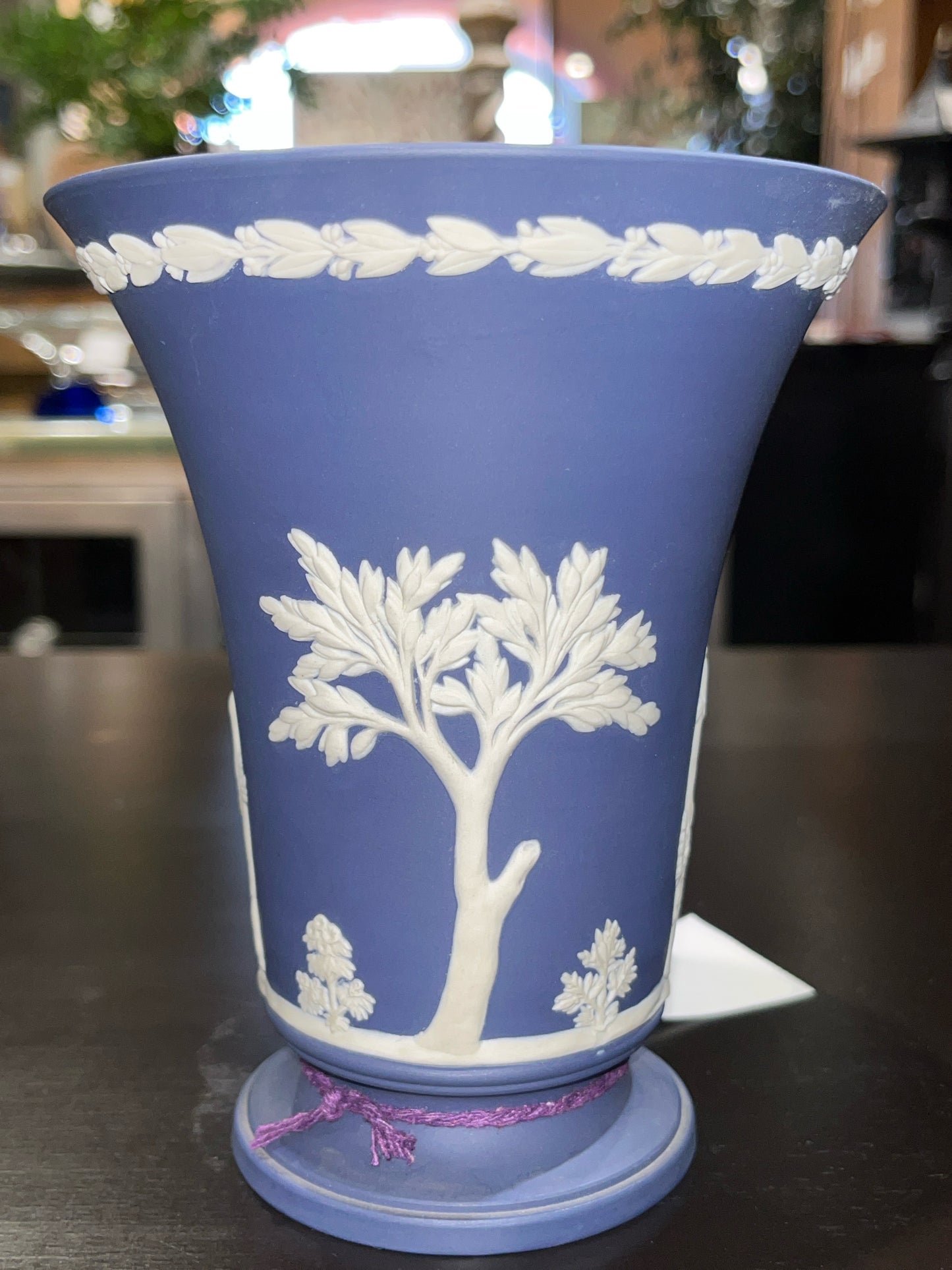 Wedgwood Blue Jasperware Vase