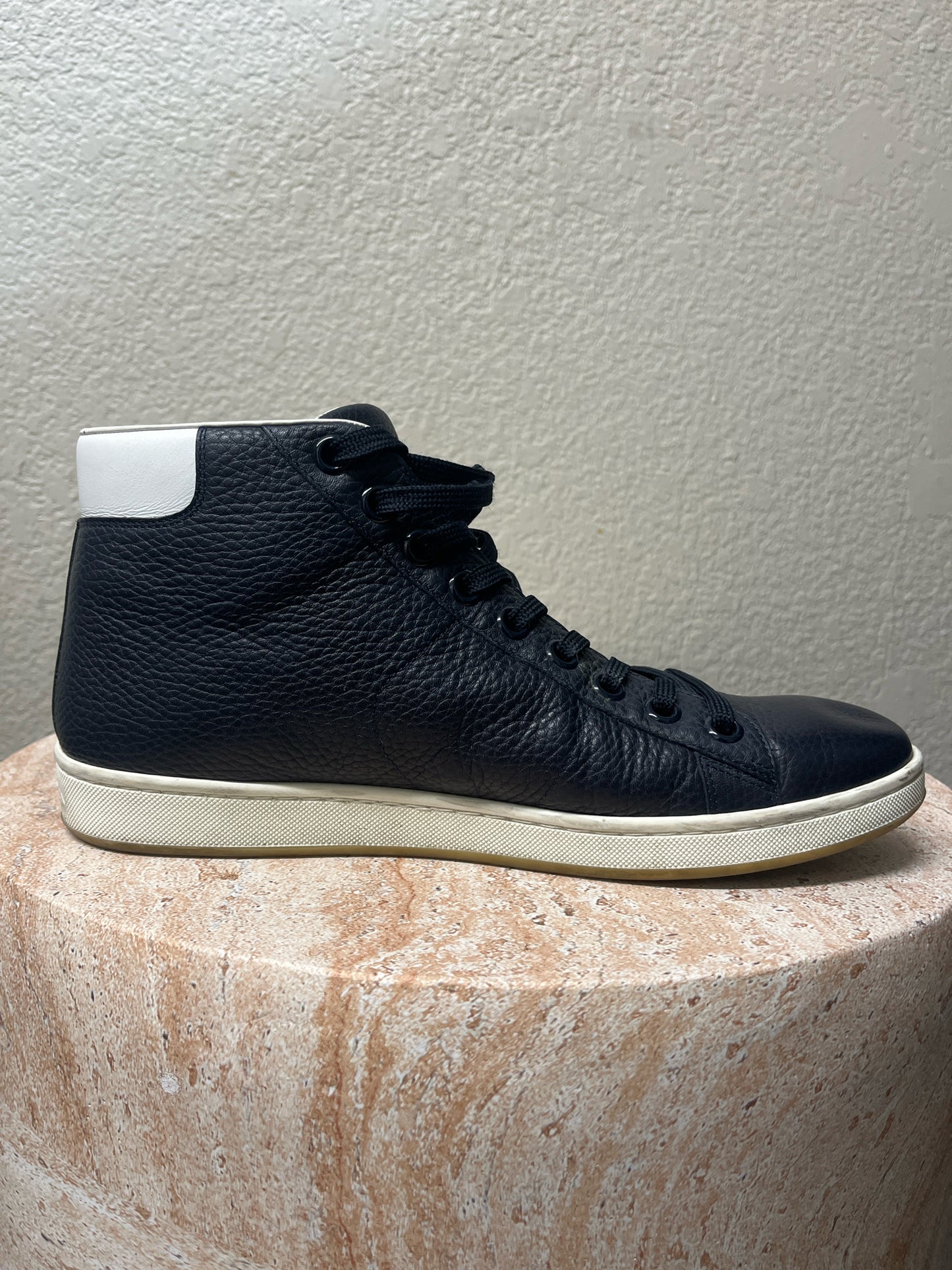 Louis Vuitton Navy High Top Sneakers