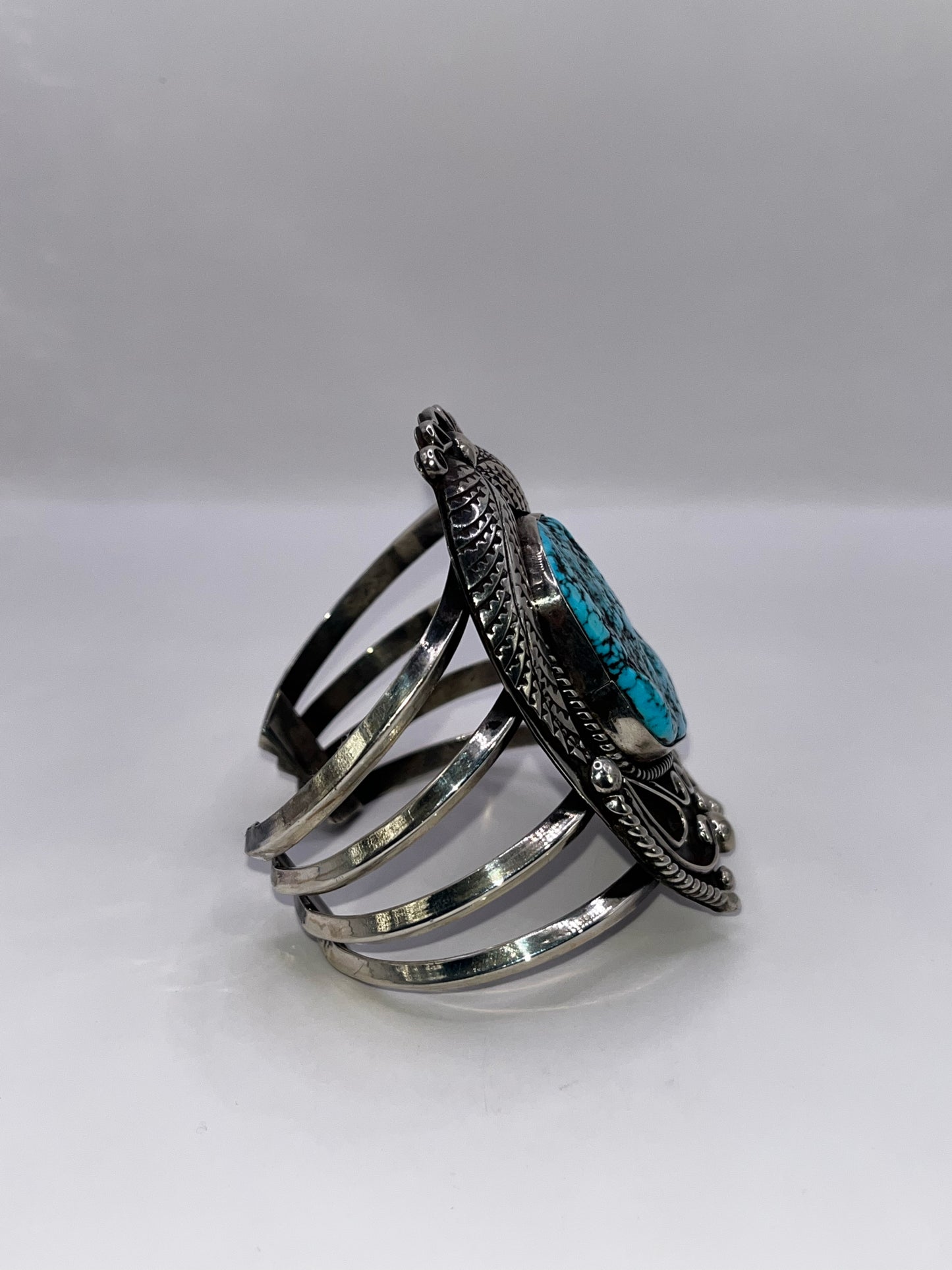 Native Style 925 Sterling Silver & Turquoise Bracelet
