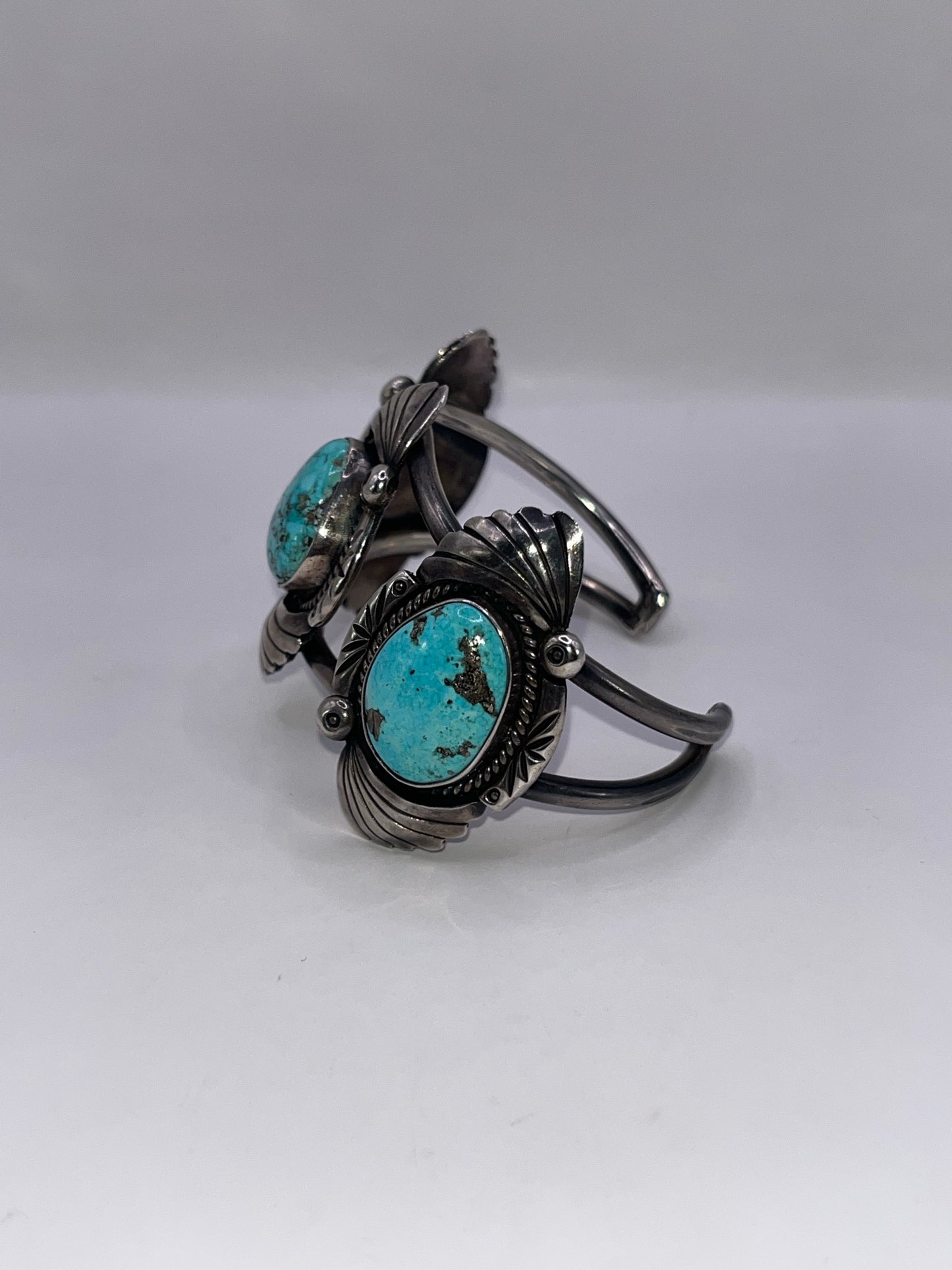 Native Style 925 Sterling Silver & Turquoise Bracelet