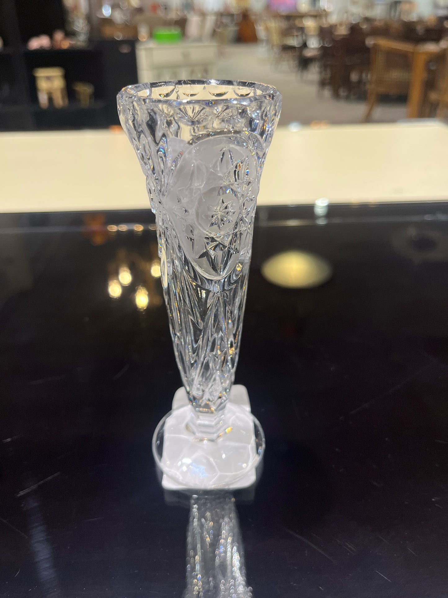 Small Crystal Bud Vase