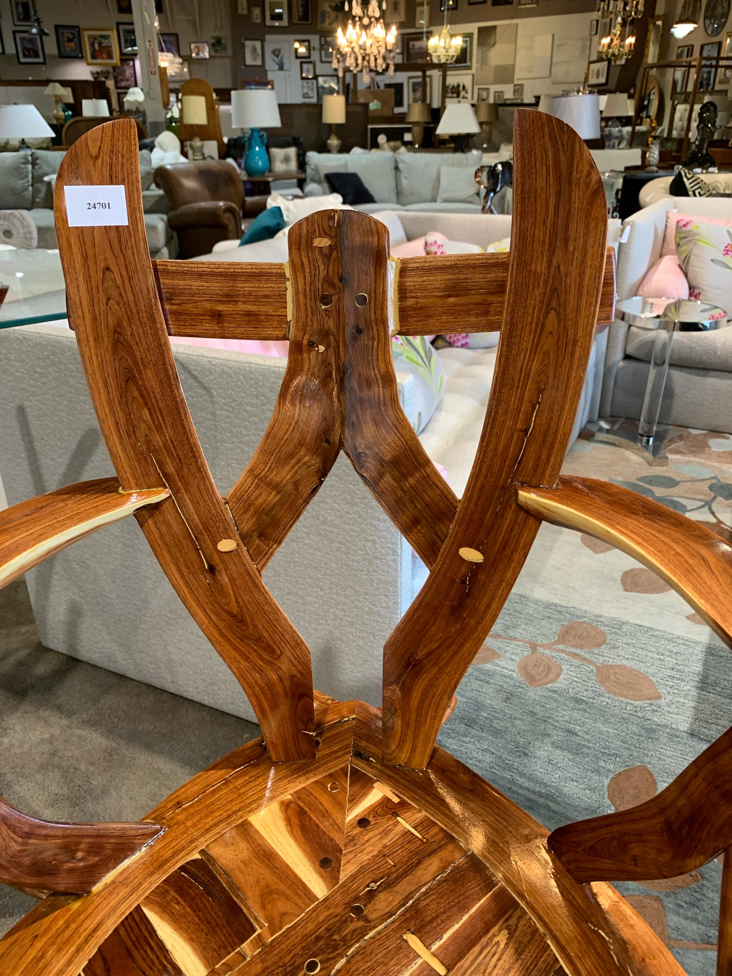 Handcrafted Live Tree Bar Stool